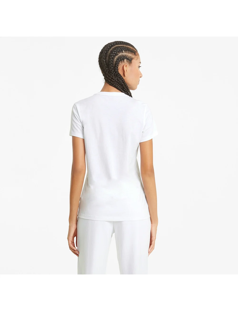 PUMA - ESS Logo Tee - t-shirts - puma white - 5