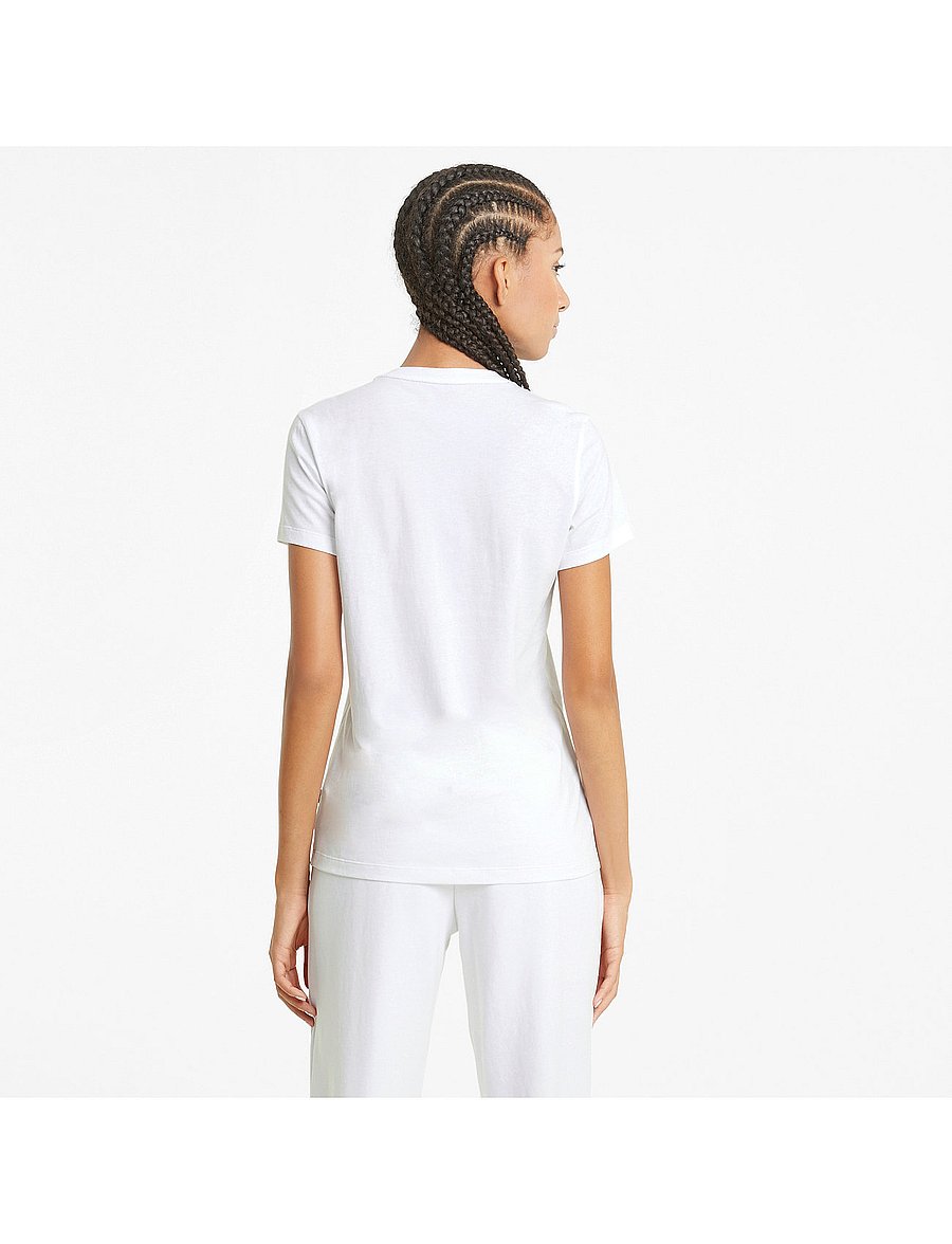 PUMA - ESS Logo Tee - t-shirts - puma white - 5