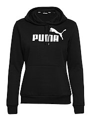 PUMA - ESS Logo Hoodie FL - hættetrøjer - puma black - 0