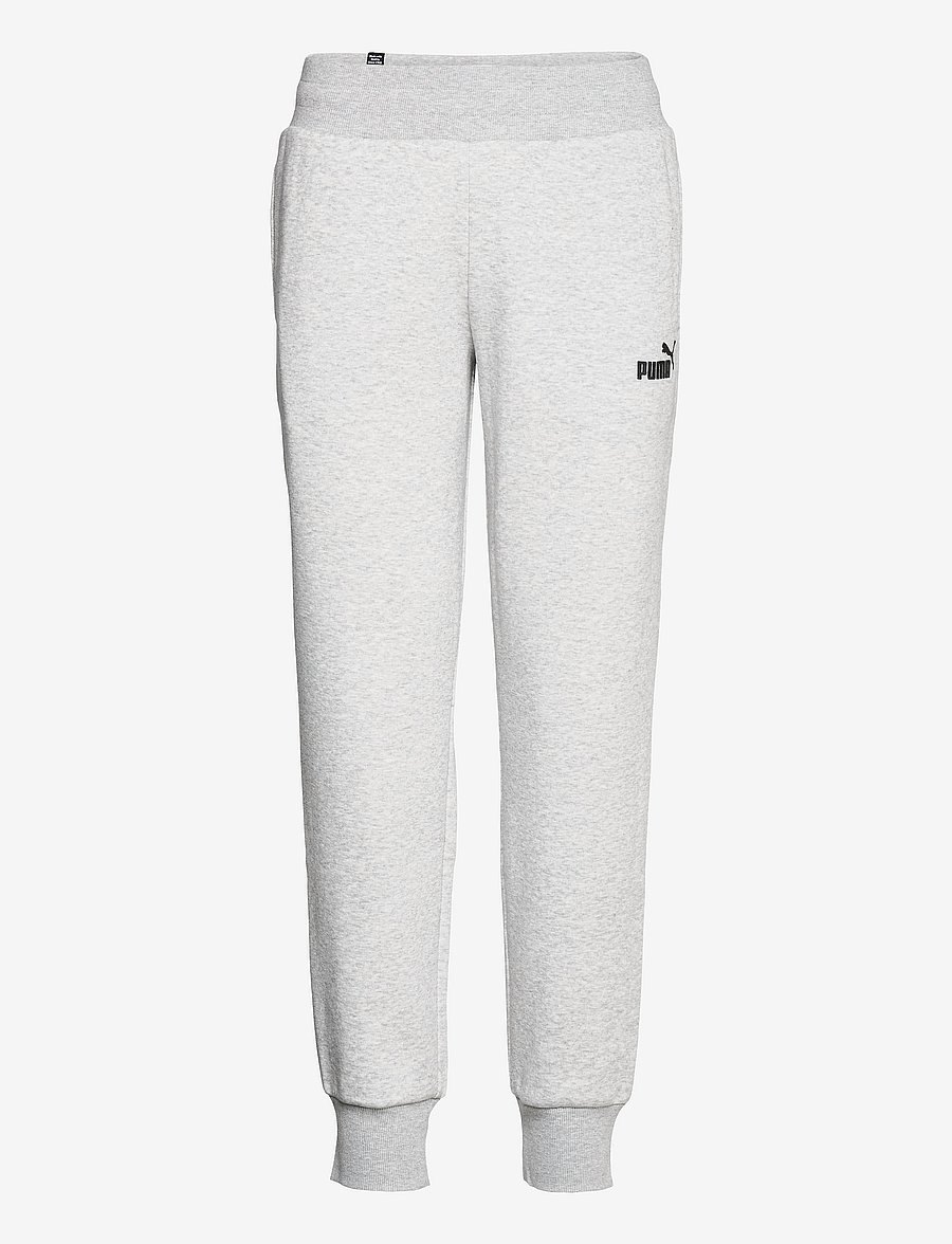 PUMA - ESS Sweatpants FL cl - träningsbyxor - light gray heather - 0