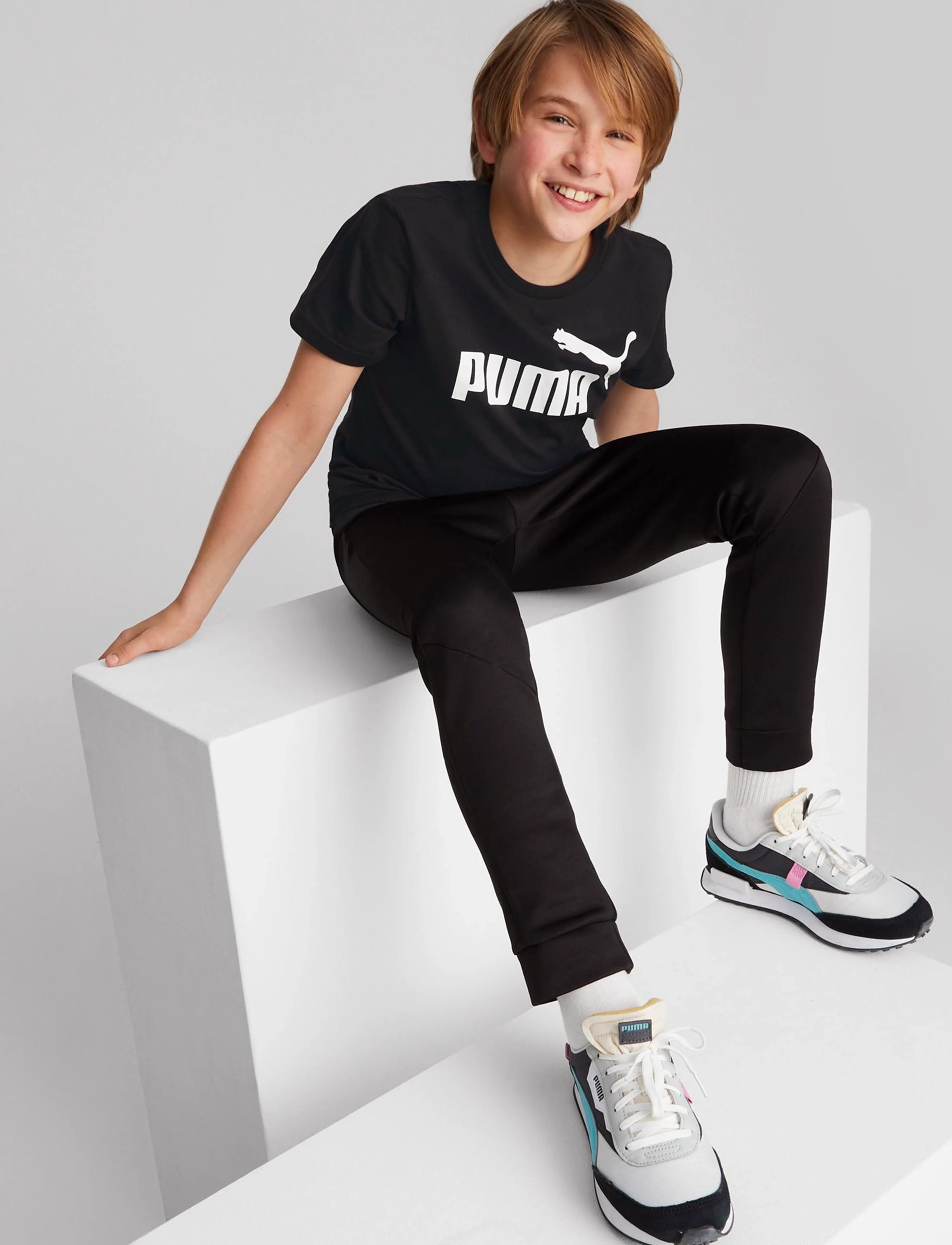 PUMA - ESS Logo Tee B - lühikeste varrukatega t-särgid - puma black - 3