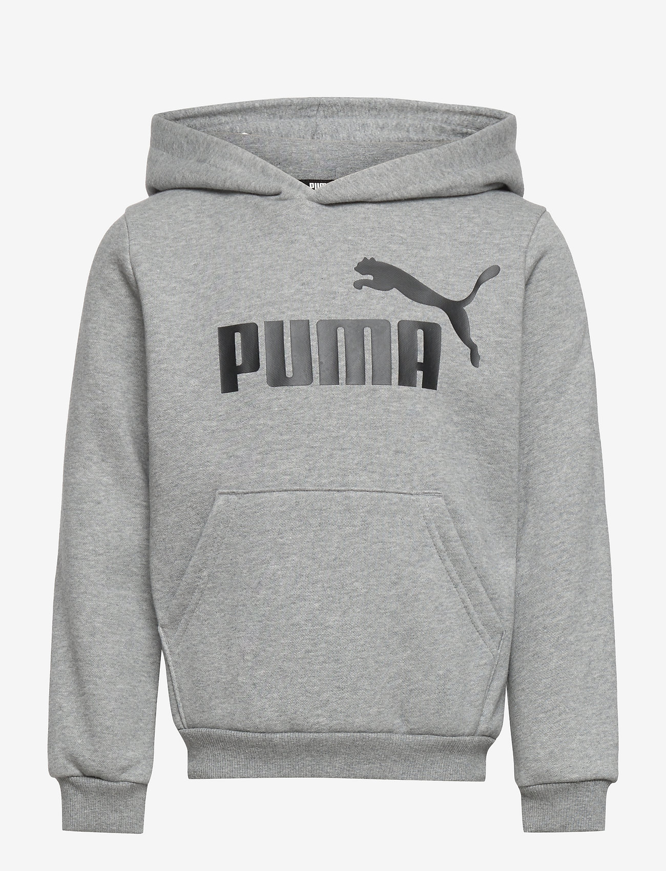 PUMA - ESS Big Logo Hoodie FL B - hoodies - medium gray heather - 0