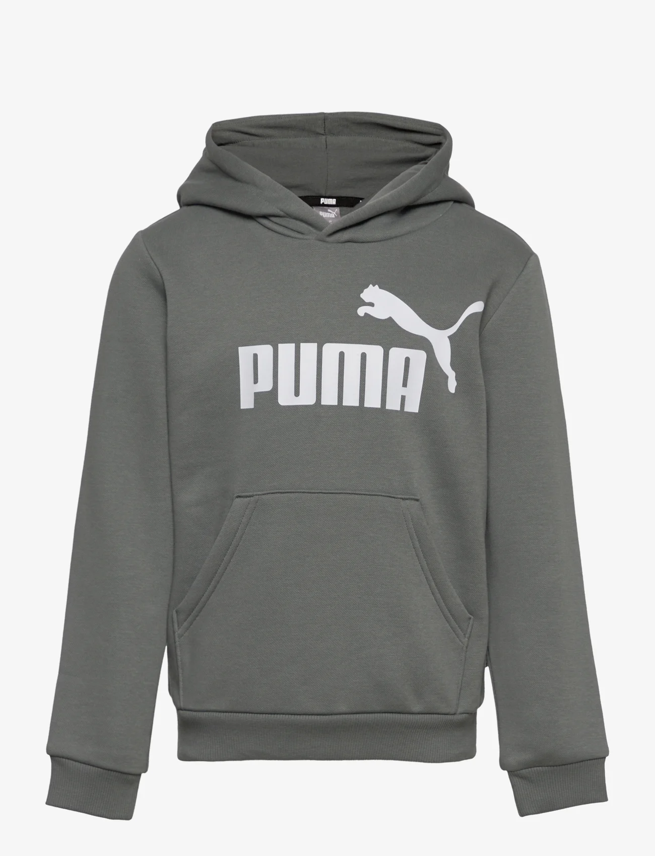 PUMA - ESS Big Logo Hoodie FL B - huvtröjor - mineral gray - 0
