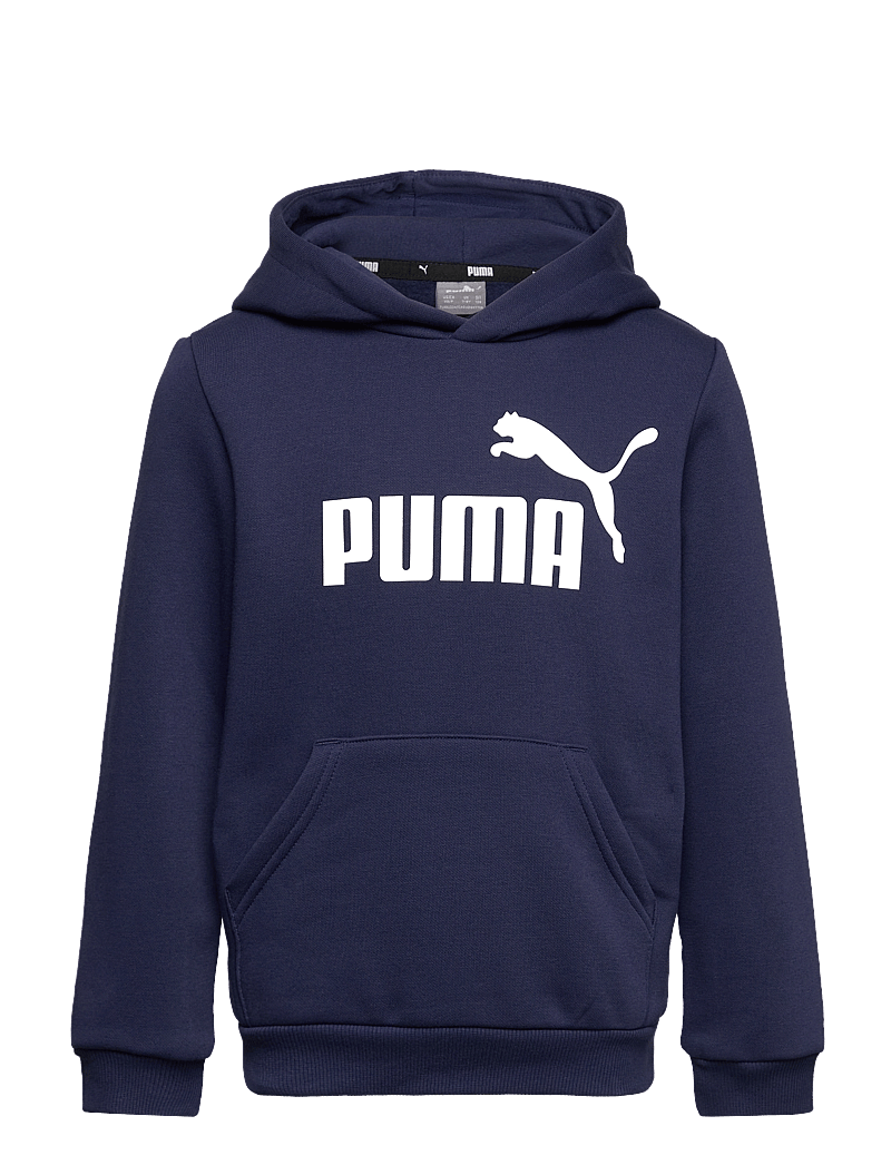 PUMA - ESS Big Logo Hoodie FL B - kapuzenpullover - peacoat - 0