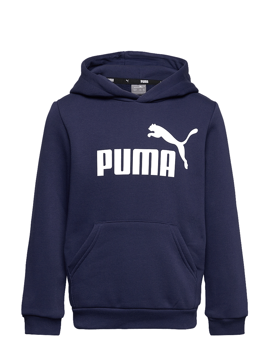 PUMA - ESS Big Logo Hoodie FL B - kapuzenpullover - peacoat - 0
