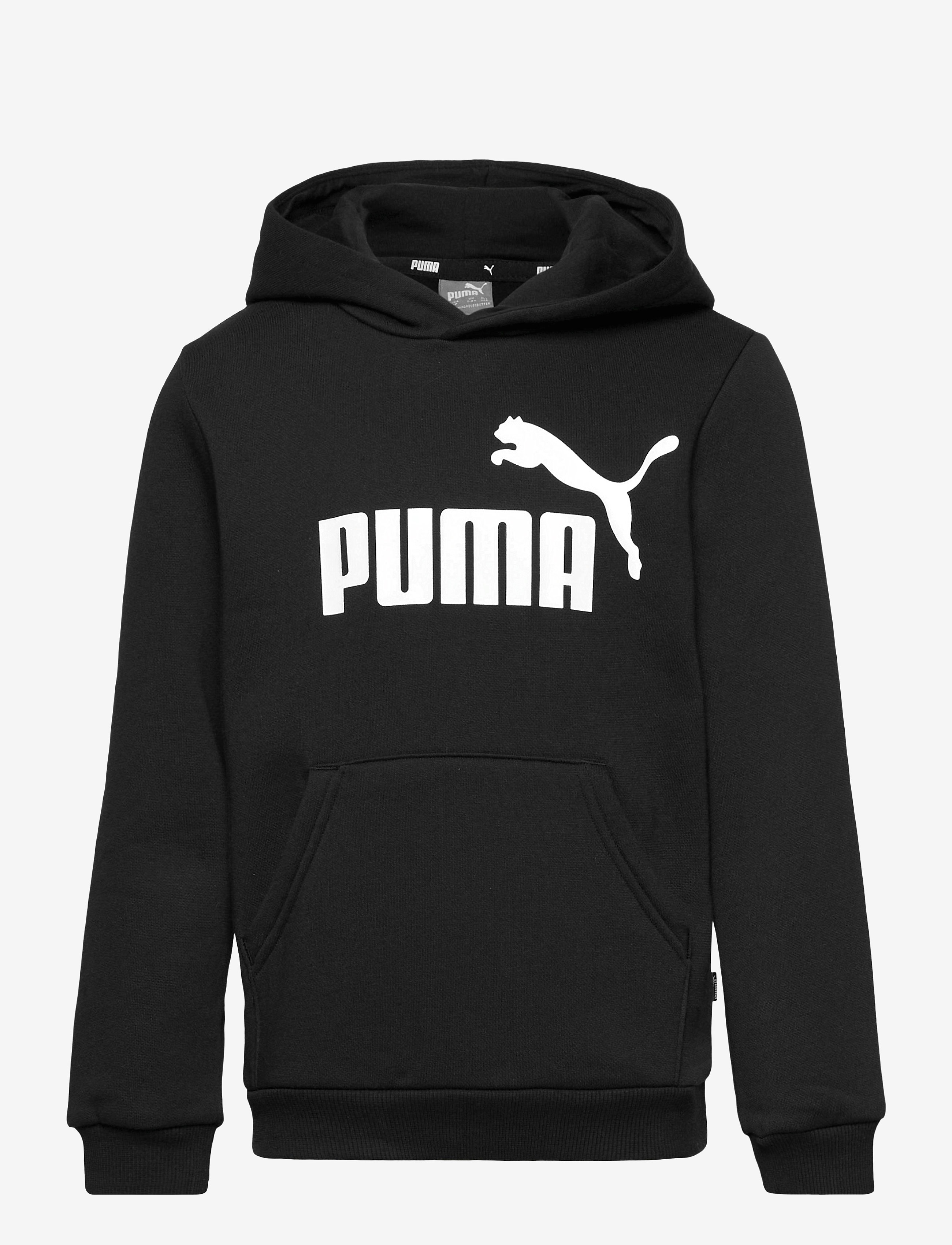 PUMA Ess Big Logo Hoodie Fl B, 104, Sweatshirts & Hoodies, Schwarz - Kinder