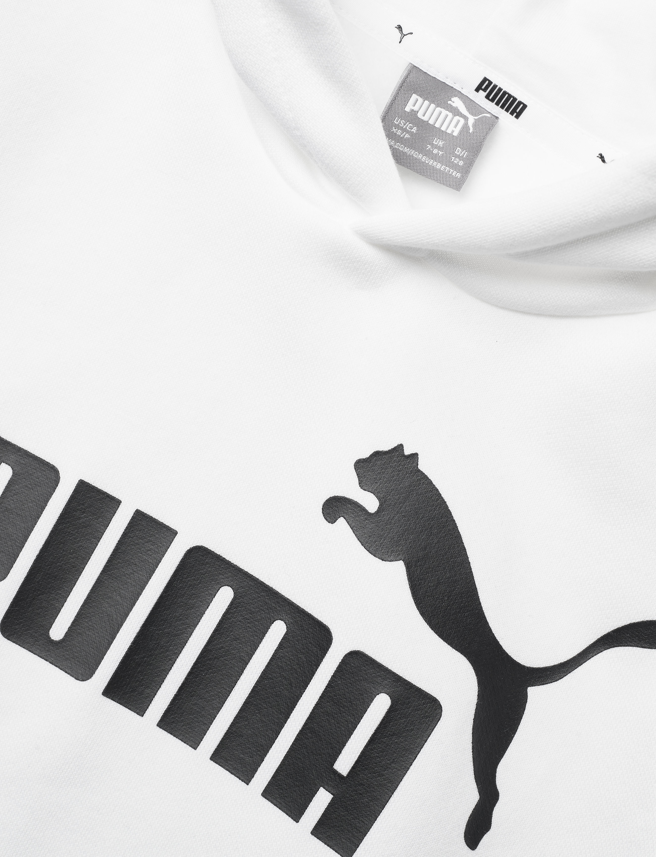 PUMA - ESS Big Logo Hoodie FL B - hoodies - puma white - 2