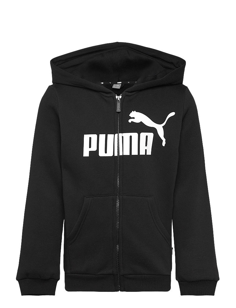 PUMA - ESS Big Logo FZ Hoodie FL B - kapuutsiga dressipluusid - puma black - 0