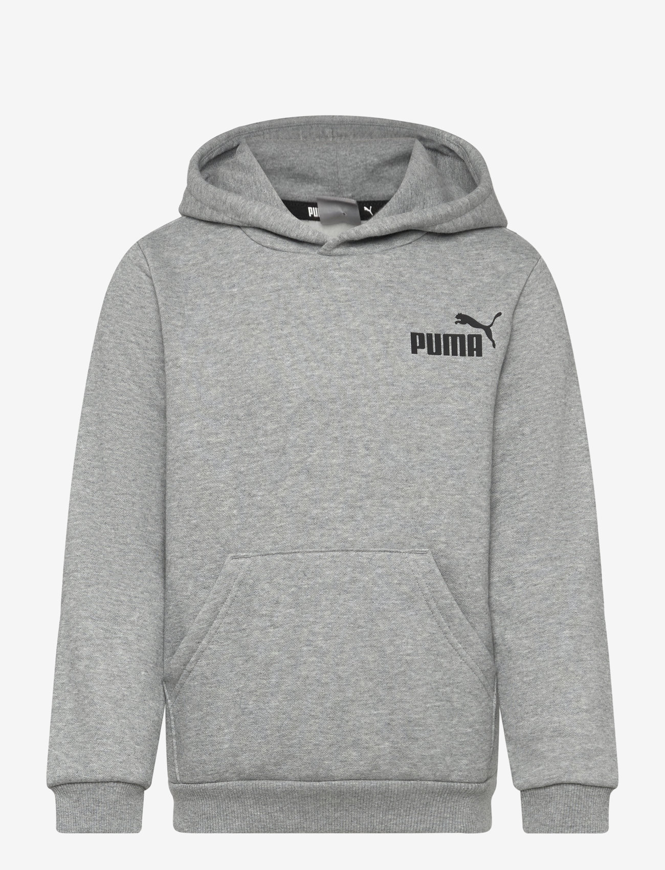 PUMA - ESS Small Logo Hoodie FL B - huvtröjor - medium gray heather - 0