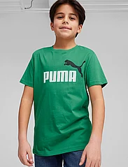 PUMA - ESS+ 2 Col Logo Tee B - lyhythihaiset - archive green - 2