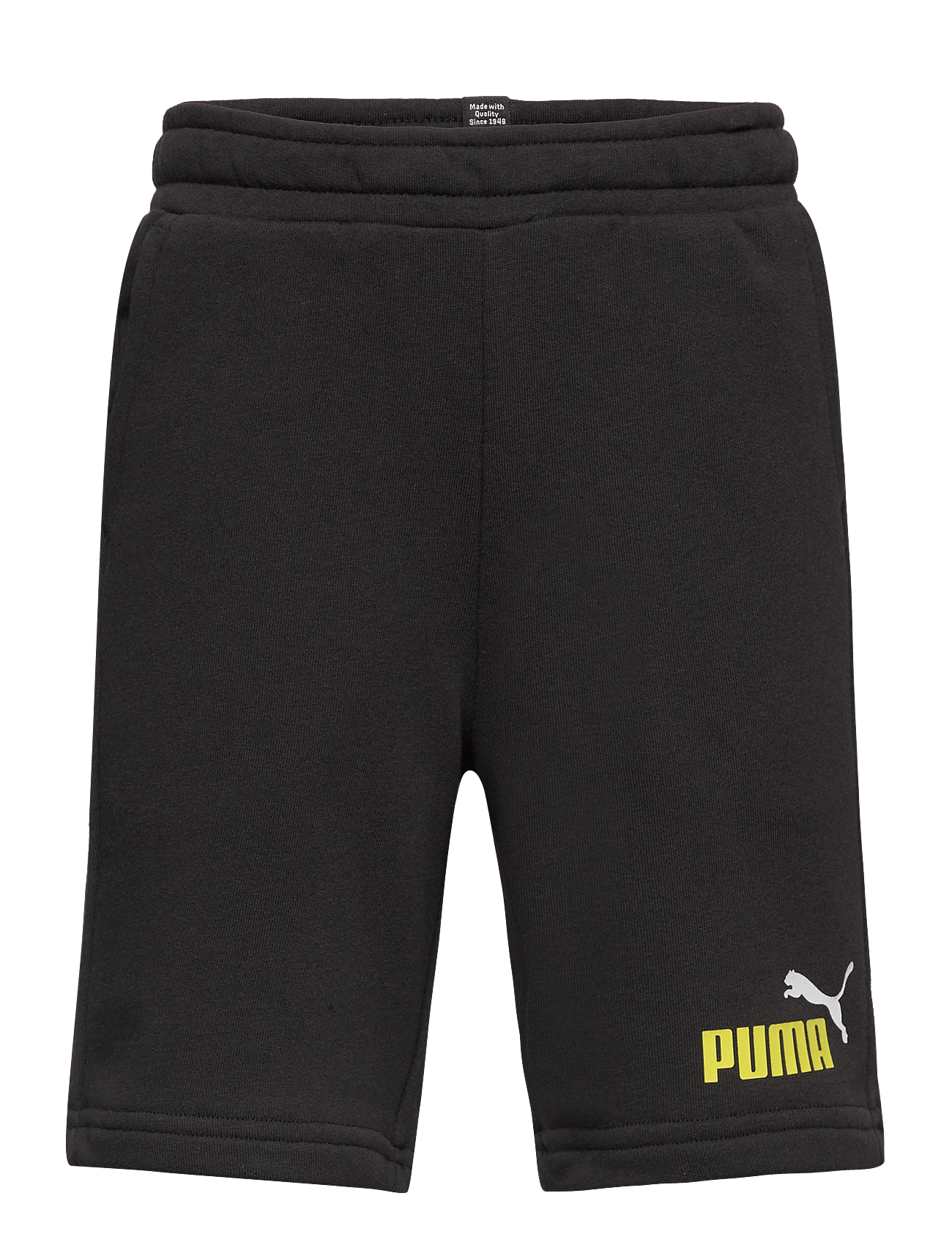 ESS+ 2 Col Shorts TR B - PUMA BLACK-LIME SHEEN