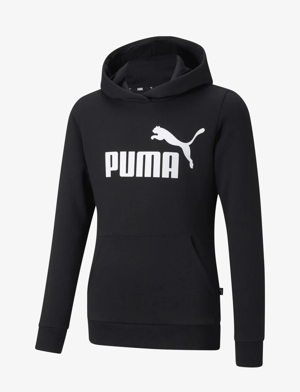 PUMA - ESS Logo Hoodie FL G - huvtröjor - puma black - 0