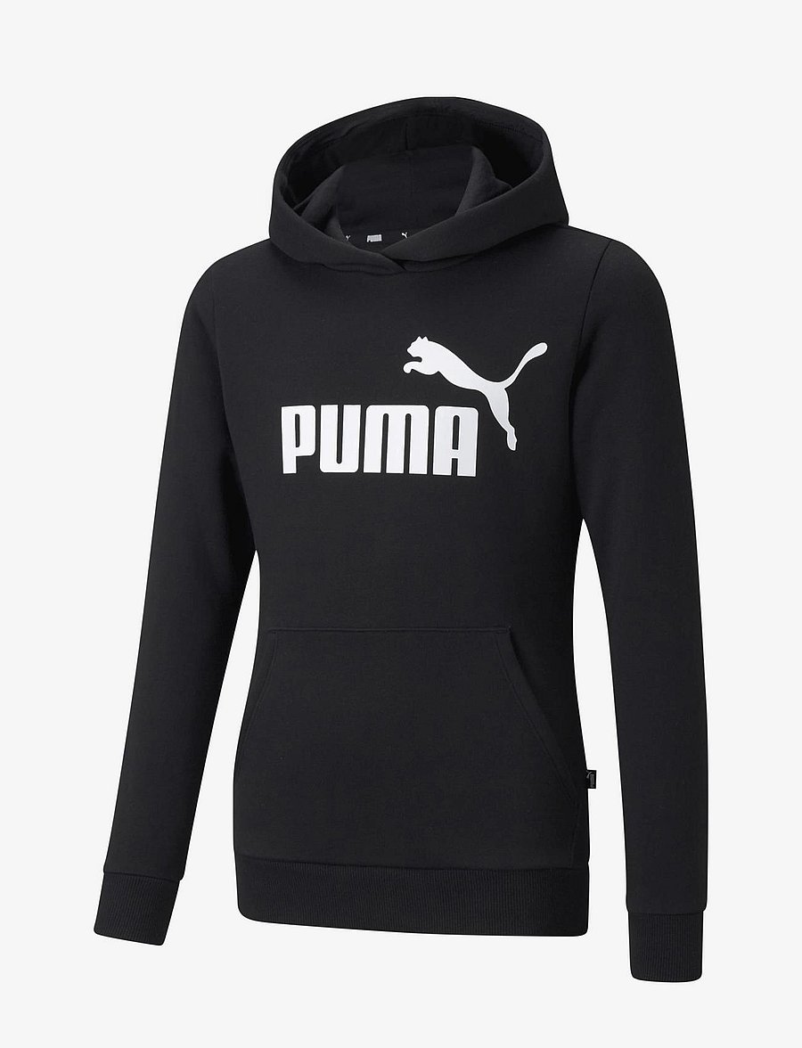 PUMA - ESS Logo Hoodie FL G - džemperi ar kapuci - puma black - 0