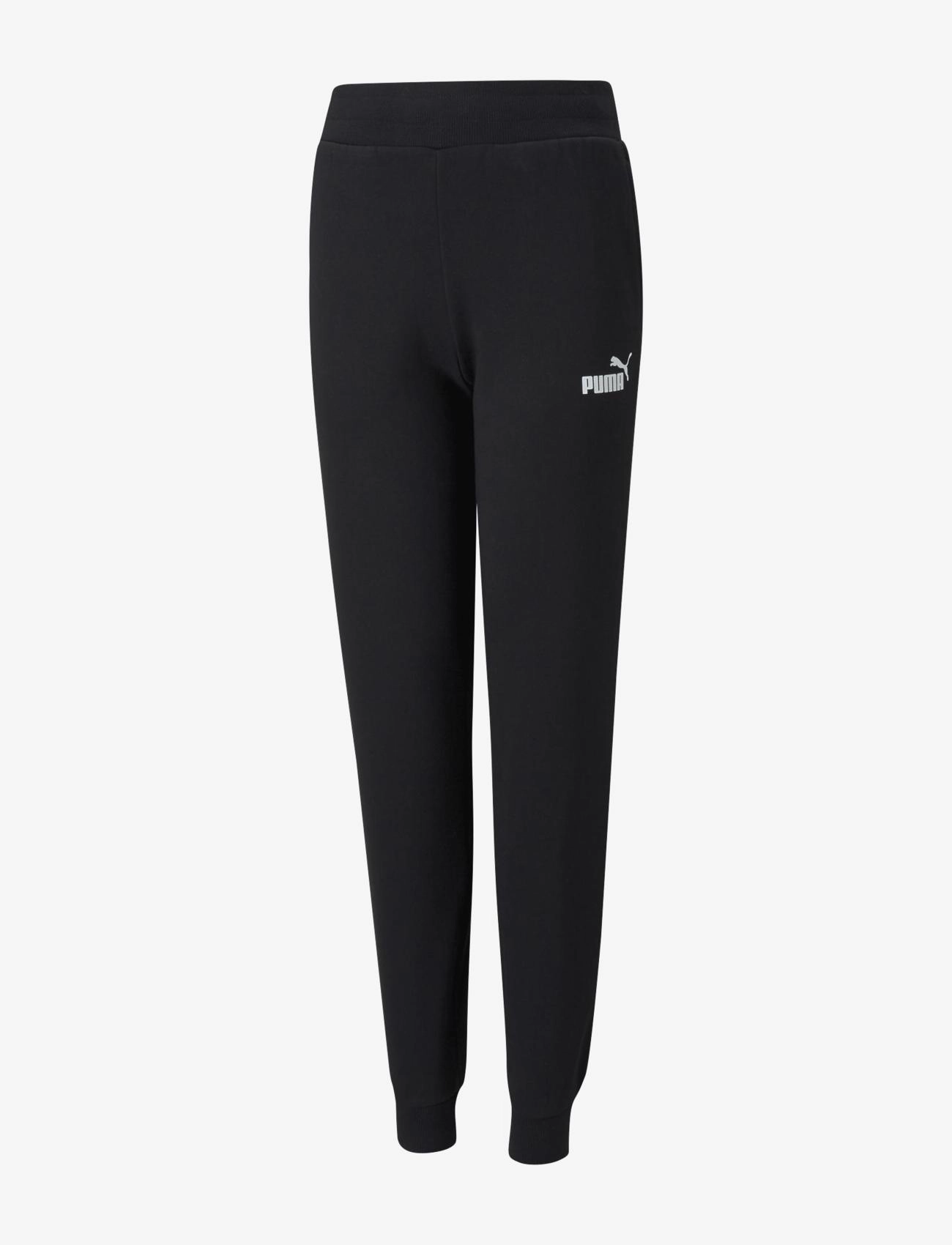 PUMA Ess Sweatpants Fl Cl G, 104, Black, Sport > Joggingbukser, Børn
