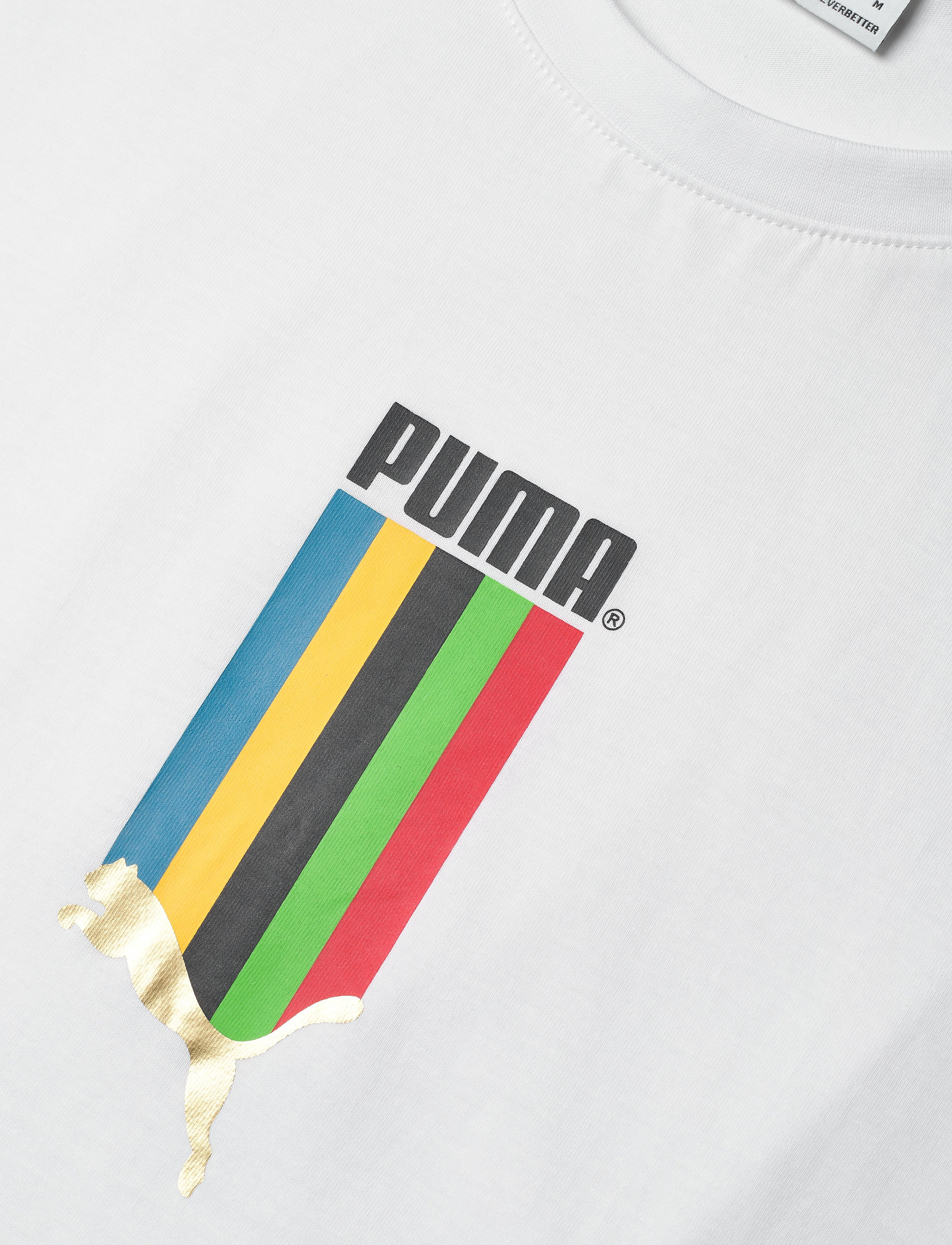 PUMA - TFS Graphic Tee - puma white-gold - 3