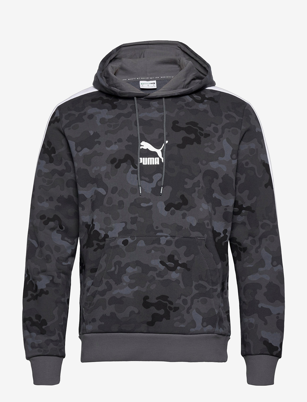 PUMA - Classics Graphics AOP Logo Hoodie - ultra gray - 0