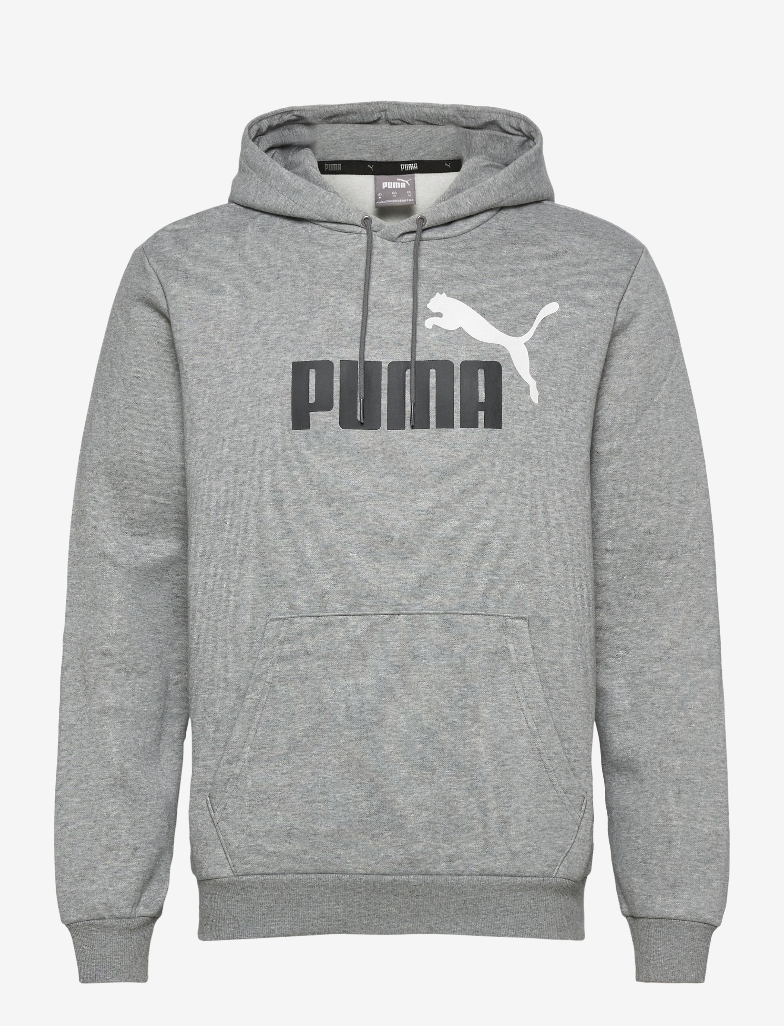 PUMA - ESS 2 Col Hoody FL Big Logo - medium gray heather - 0