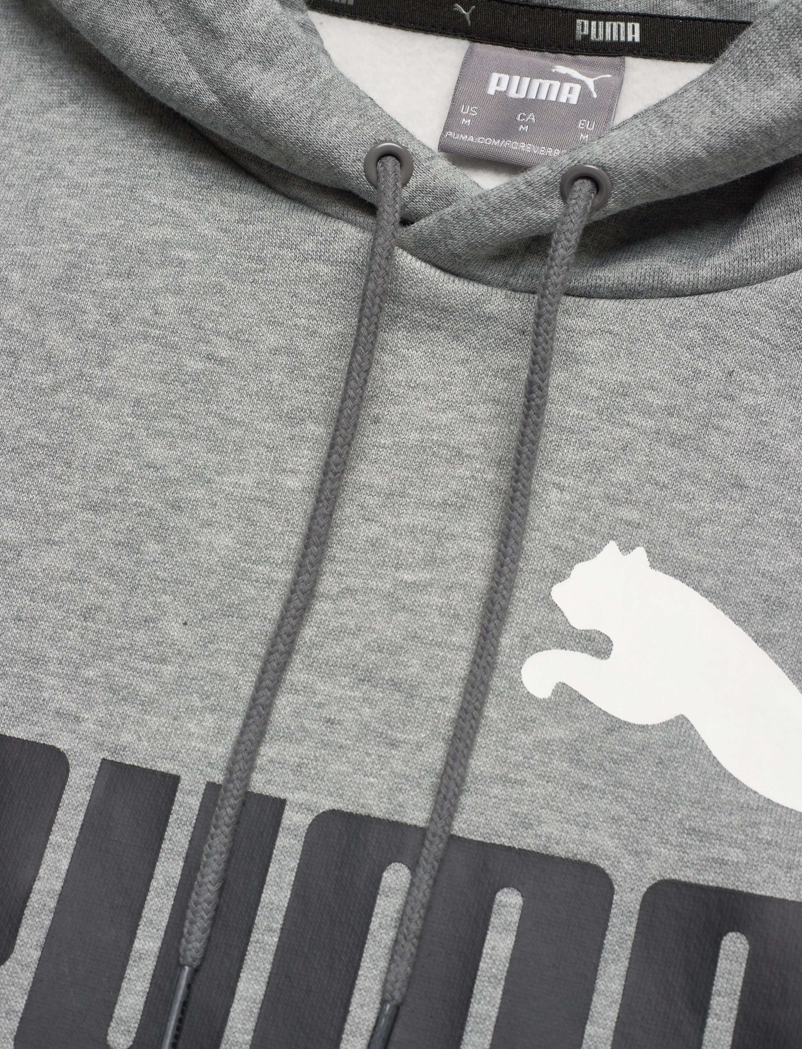 PUMA - ESS 2 Col Hoody FL Big Logo - medium gray heather - 2