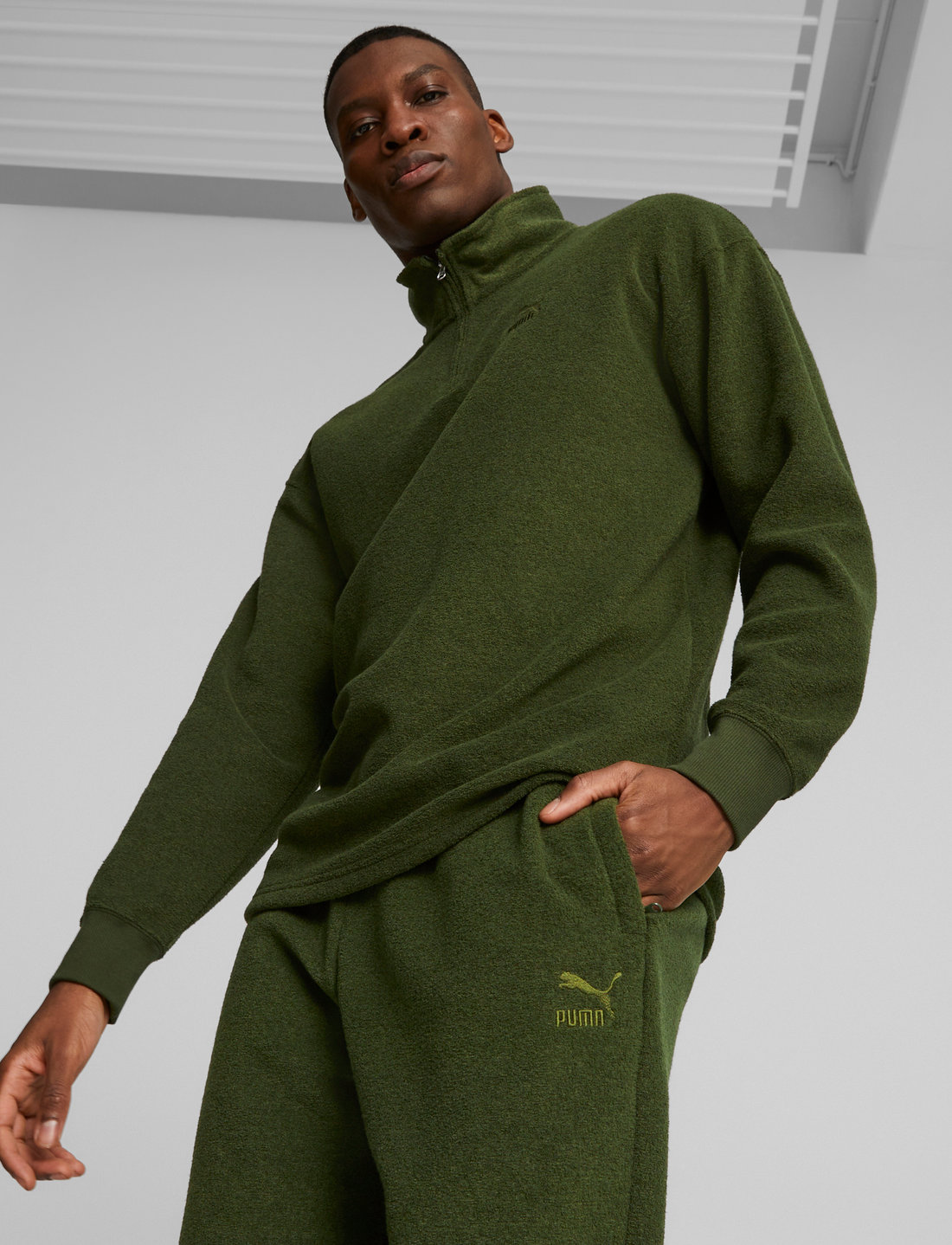 Puma top khaki tracksuit