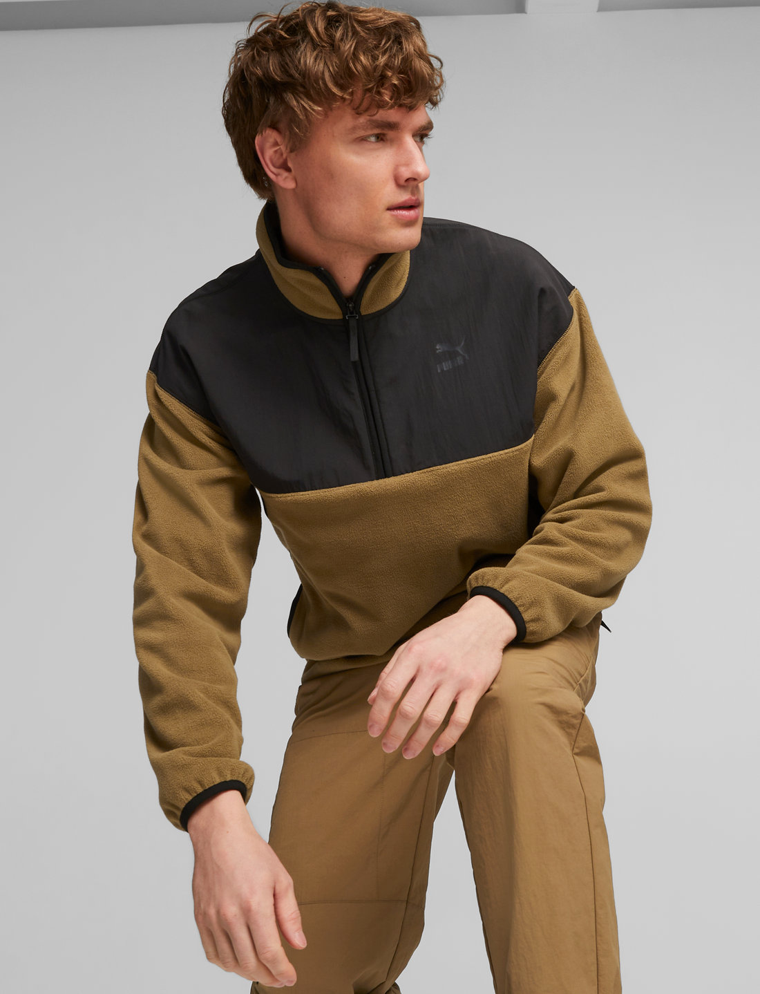 Half zip jacket puma best sale