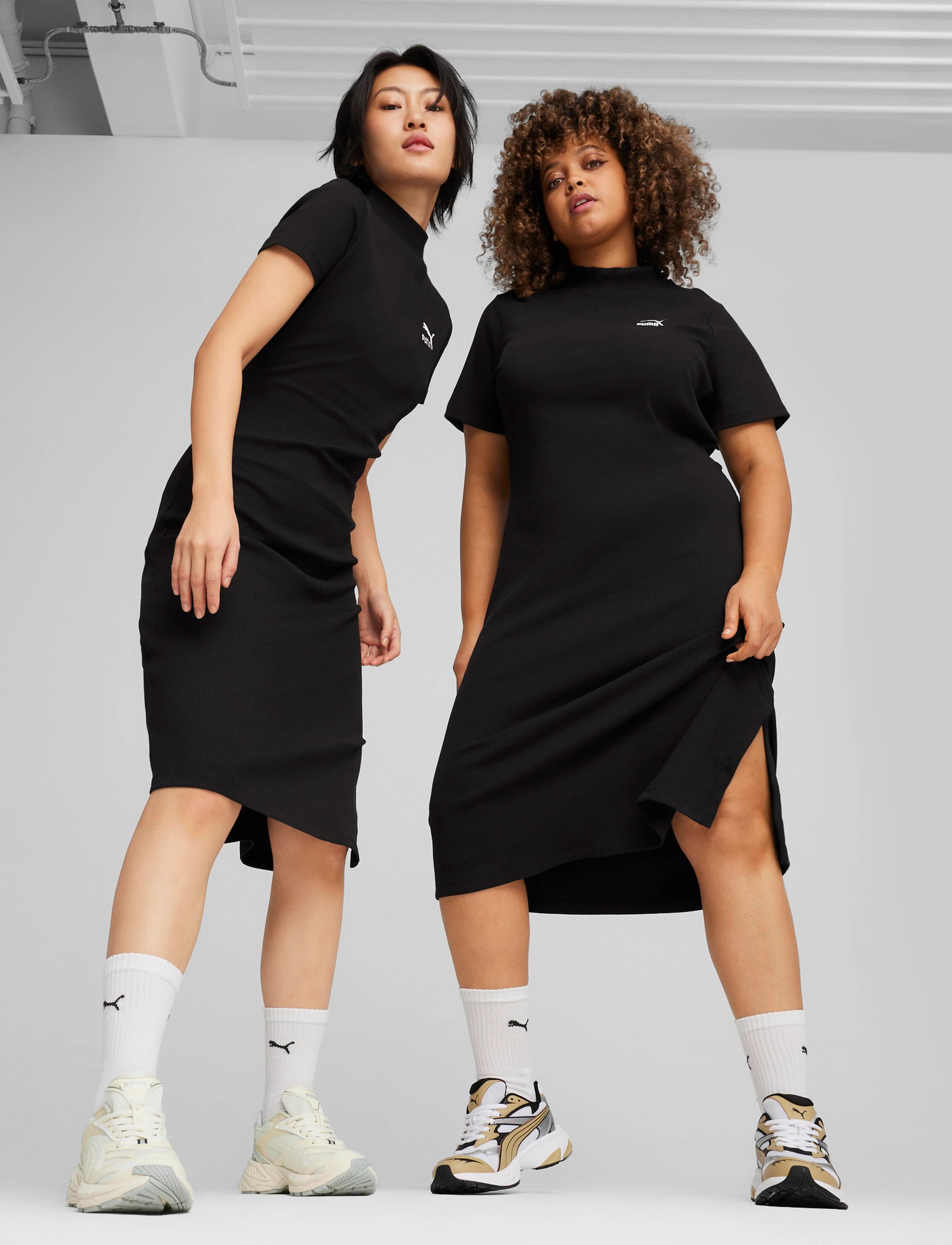 PUMA - CLASSICS Ribbed Dress - puma black - 3