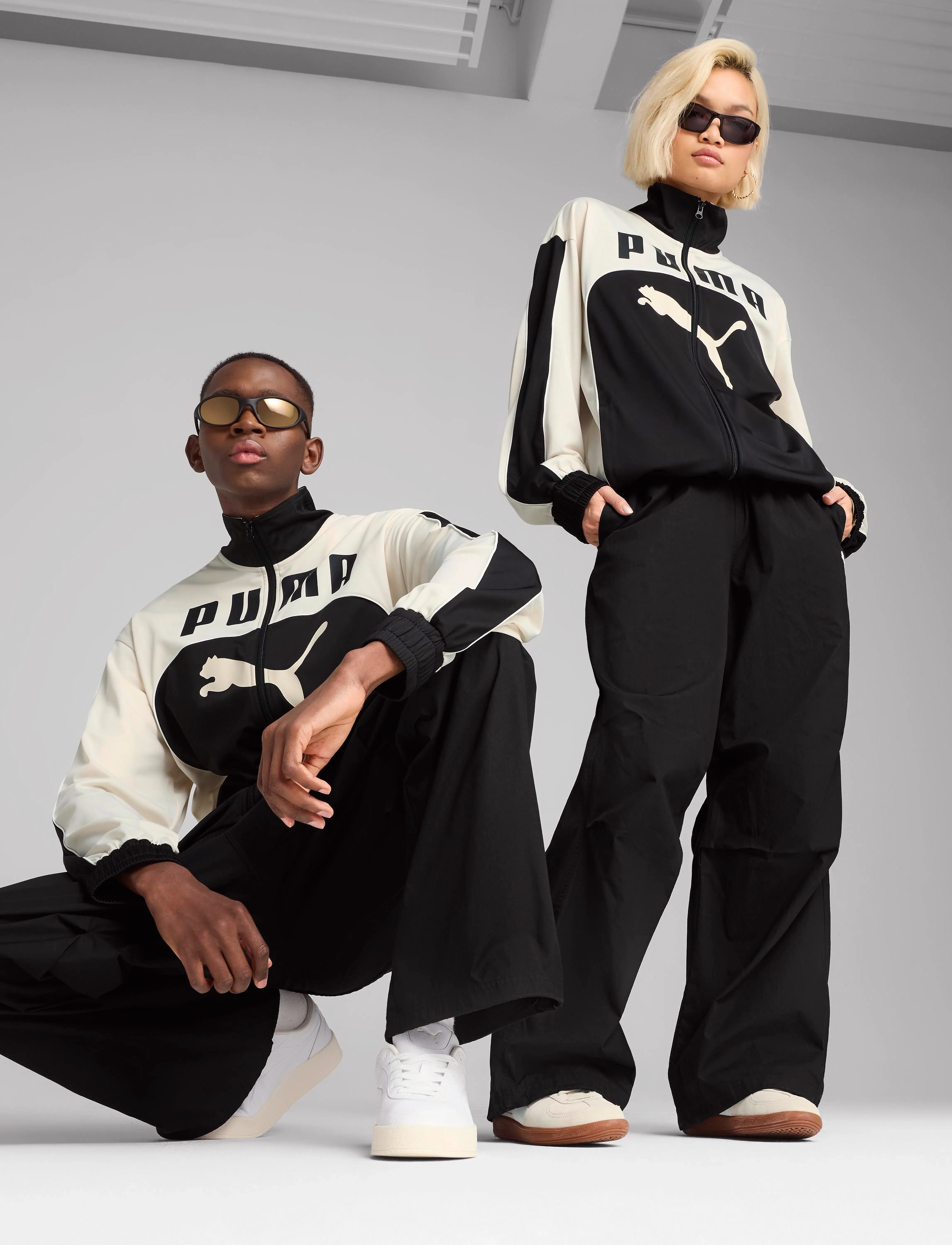 PUMA Future.puma.archive Oversized Pants Wv, Mænd, Oversized Vindbukser, Sort, Str: S