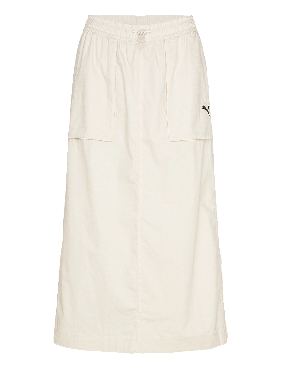 PUMA - FUTURE.PUMA.ARCHIVE Zip-Off Maxi Woven Skirt - kjoler & nederdele - alpine snow - 0