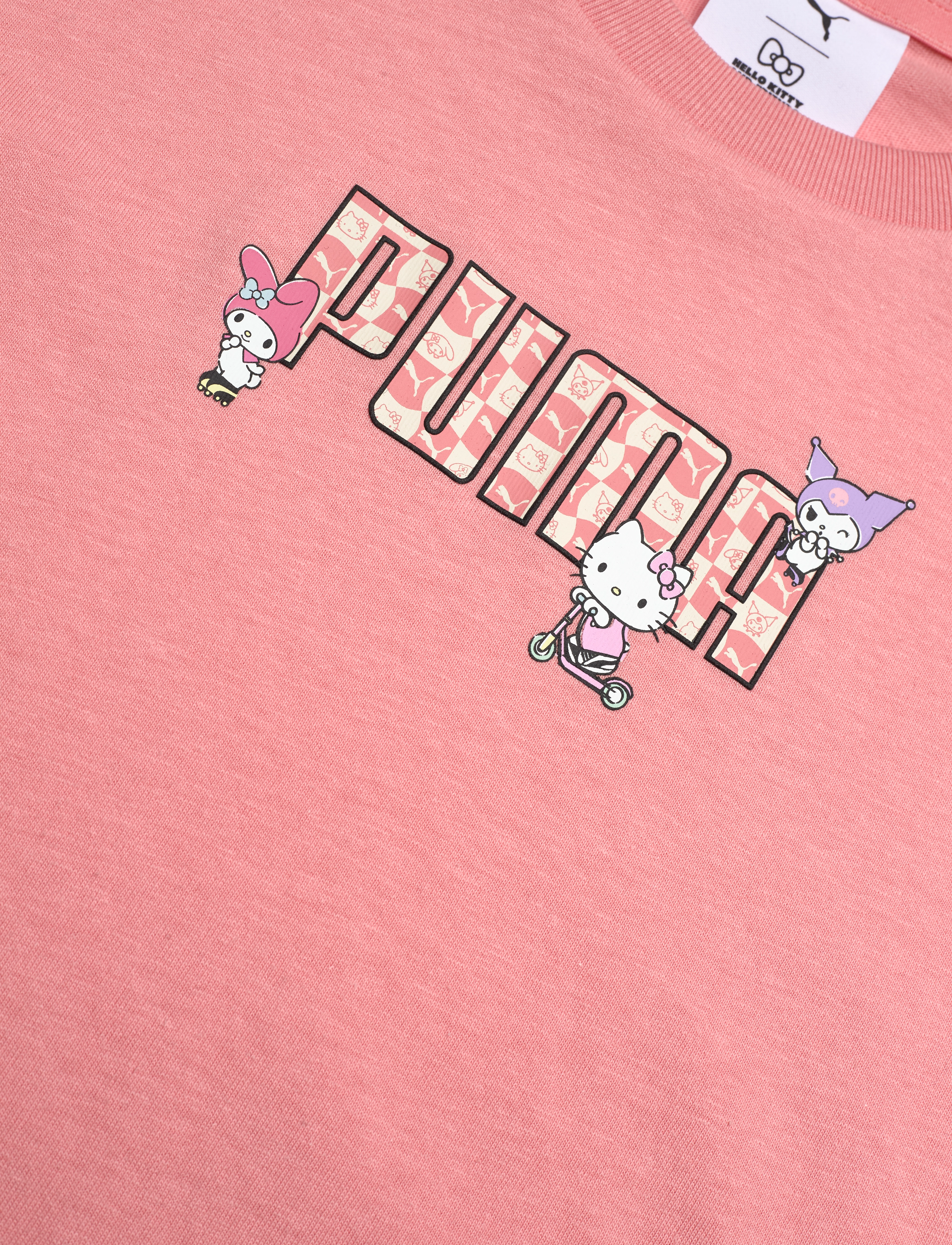 PUMA - PUMA X HELLO KITTY & FRIENDS Relaxed Graphic Tee - short-sleeved t-shirts - pink fruit - 2