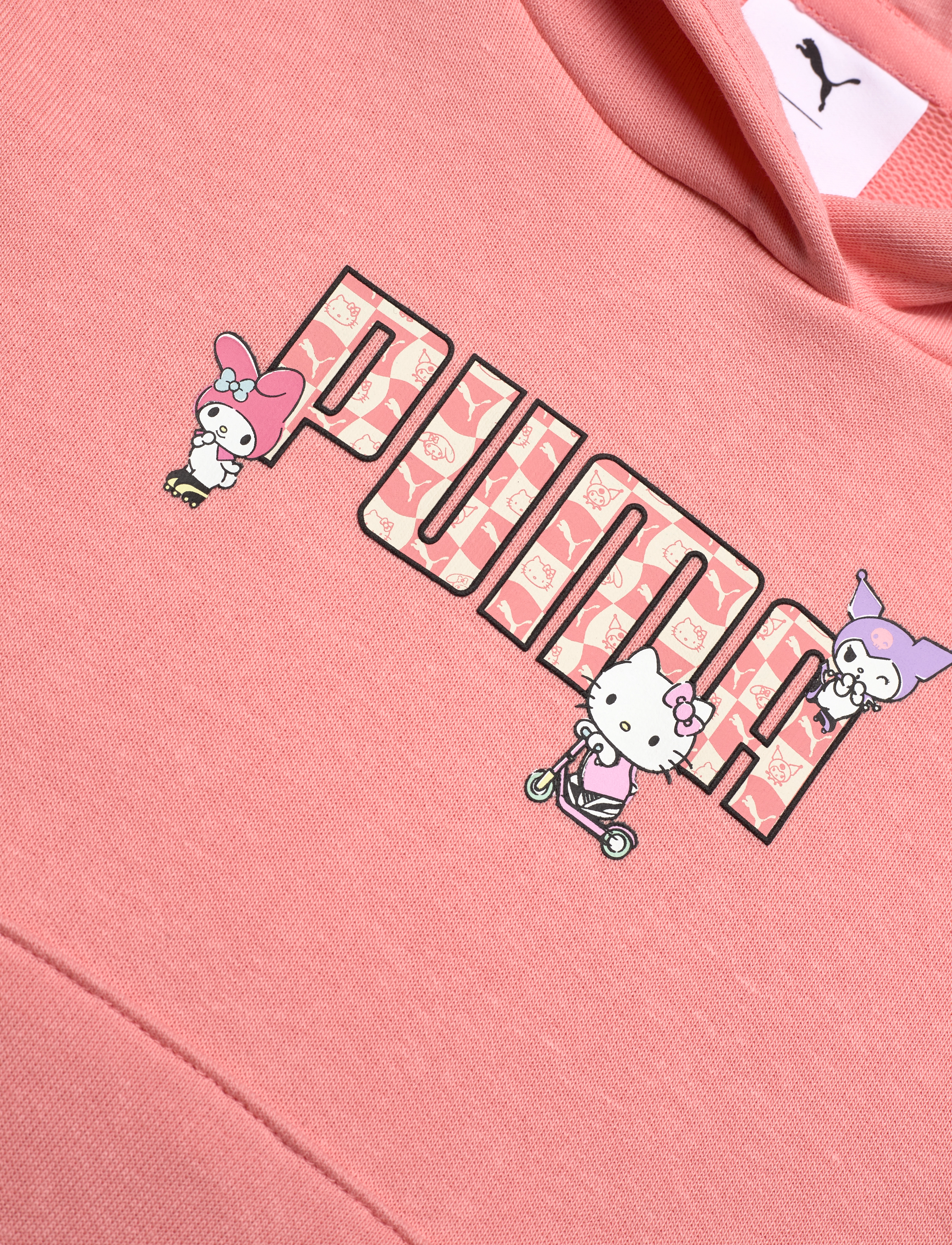 PUMA - PUMA X HELLO KITTY & FRIENDS Relaxed Graphic Hoodie TR - sweatshirts - pink fruit - 2