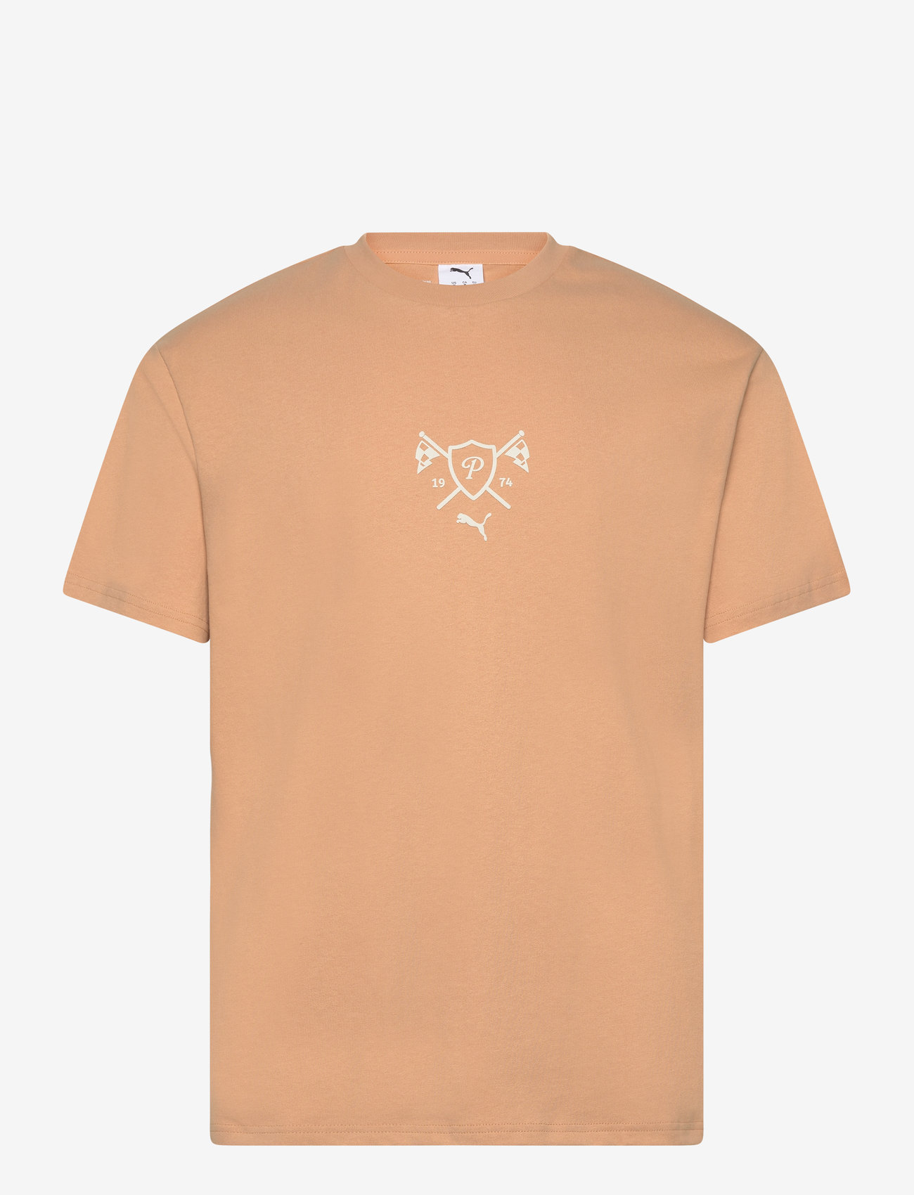 PUMA - PL Lifestyle Graphic Tee - oberteile & t-shirts - warm beige - 0