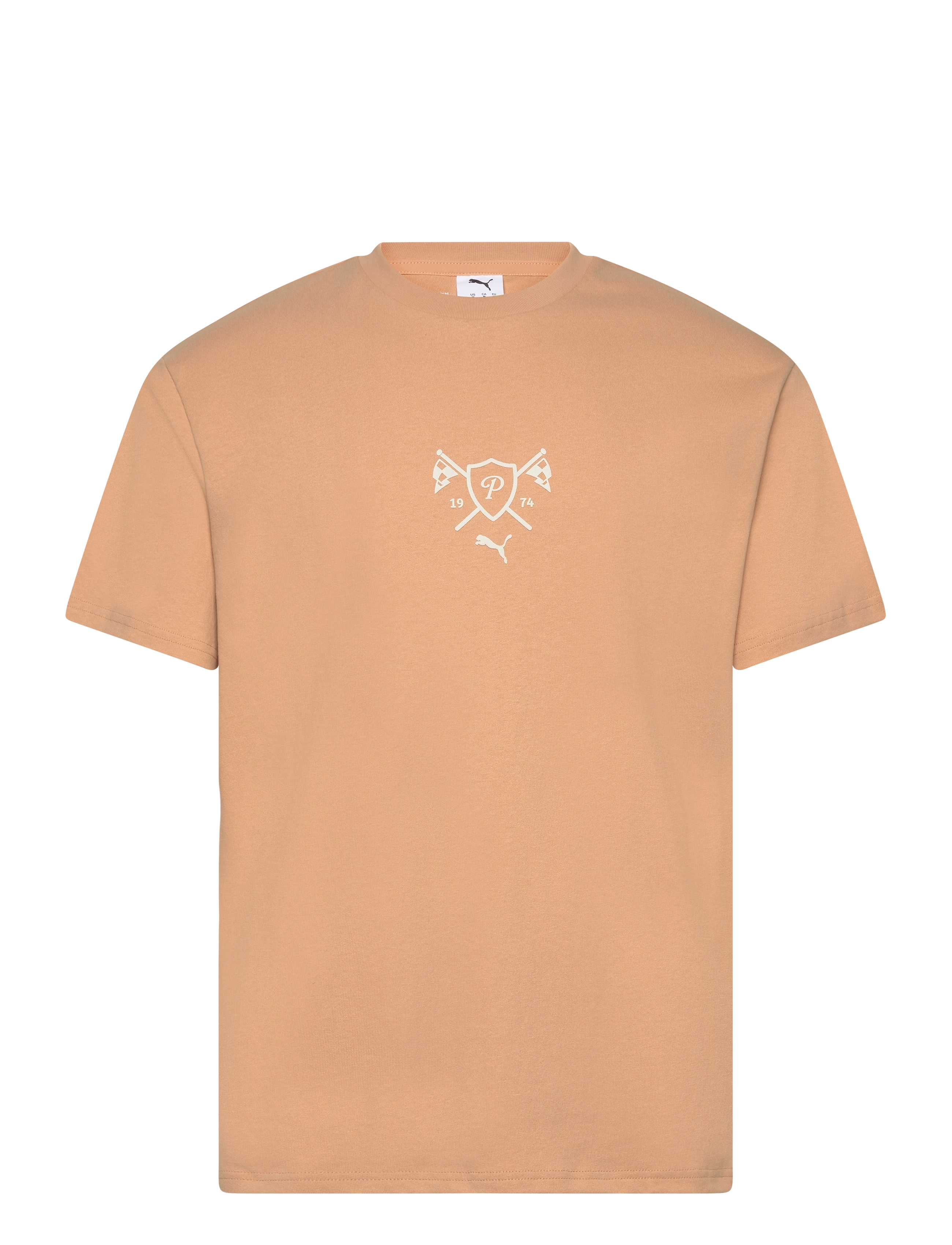 PUMA PL Lifestyle Graphic Tee - Kläder - WARM BEIGE / beige