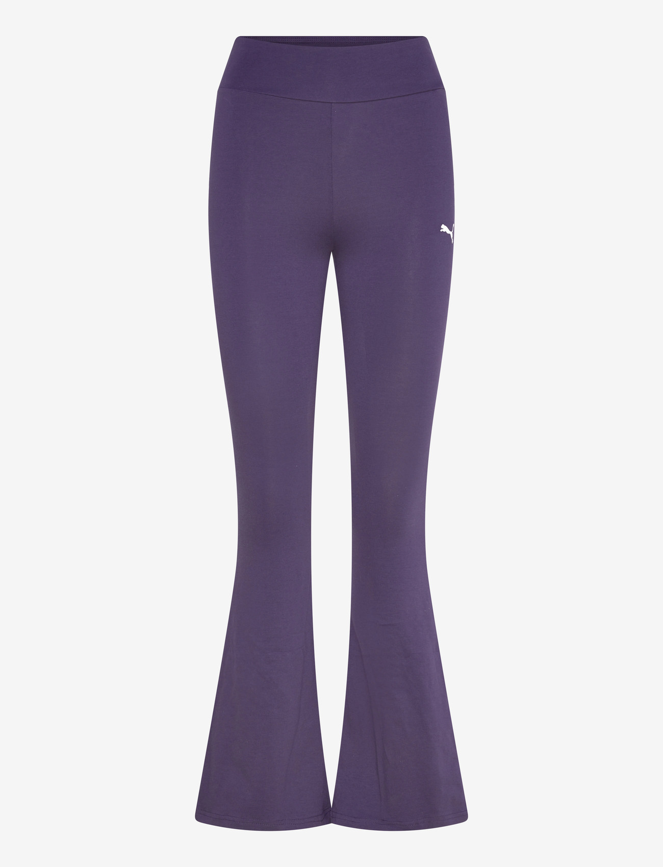 PUMA - ESS High-Waist Flared Leggings - træningstights - deep plum - 0