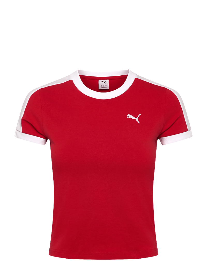 PUMA - T7 Slim Tee - t-shirts - for all time red - 0