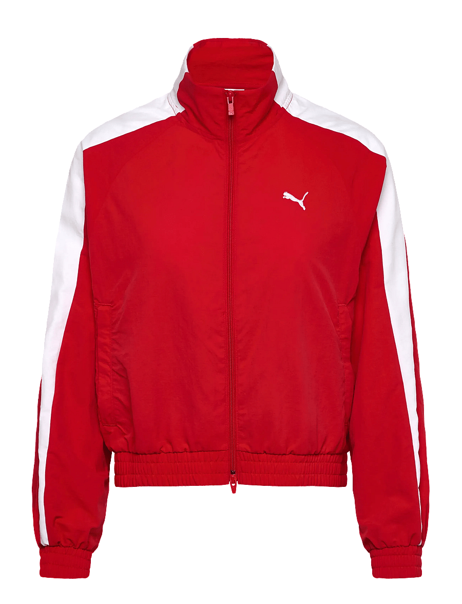 PUMA - T7 Relaxed Woven Track Jacket - sporta džemperi - for all time red - 0