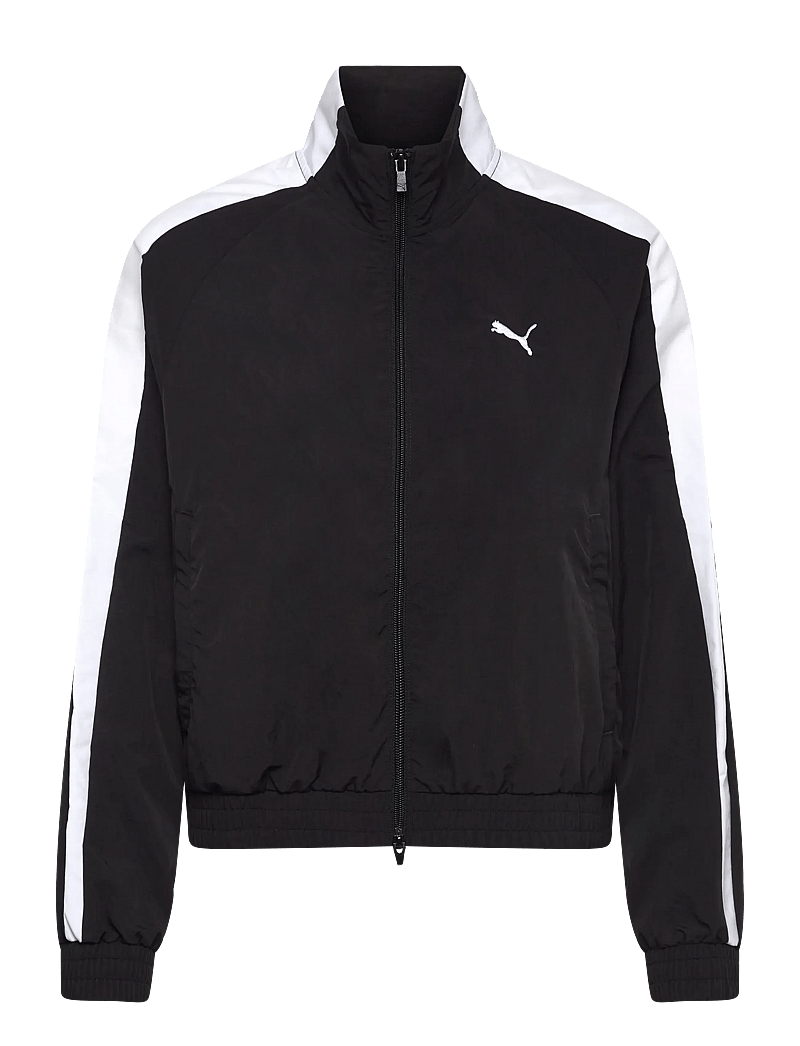 PUMA - T7 Relaxed Woven Track Jacket - oberteile - puma black - 0