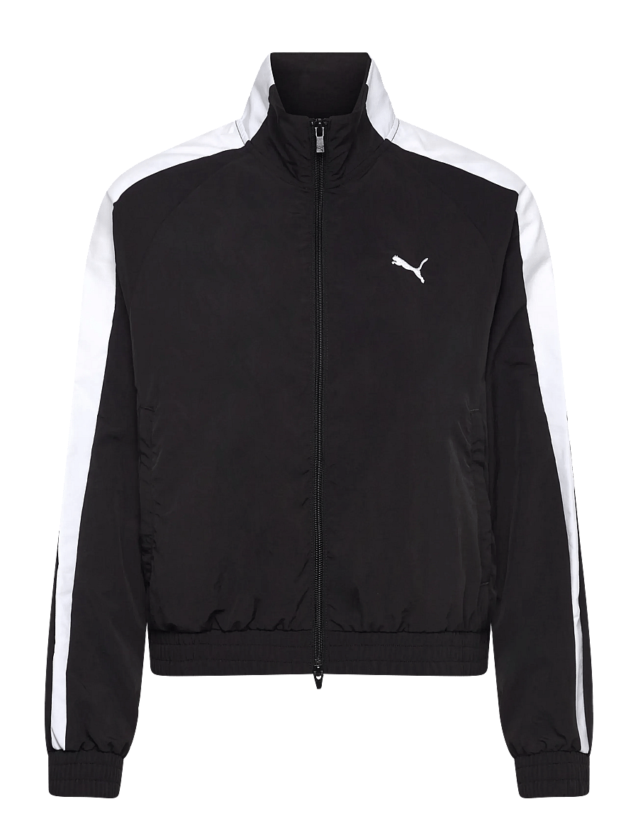 PUMA - T7 Relaxed Woven Track Jacket - dressipluusid - puma black - 0