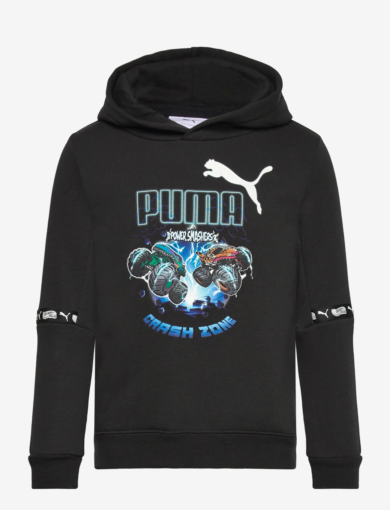 PUMA - PUMA X HOT WHEELS Graphic Hoodie TR - hættetrøjer - puma black - 0