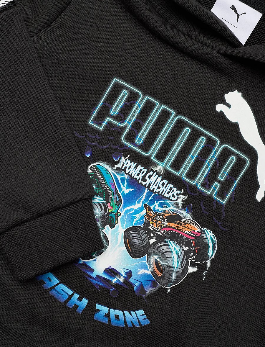 PUMA - PUMA X HOT WHEELS Graphic Hoodie TR - hættetrøjer - puma black - 2