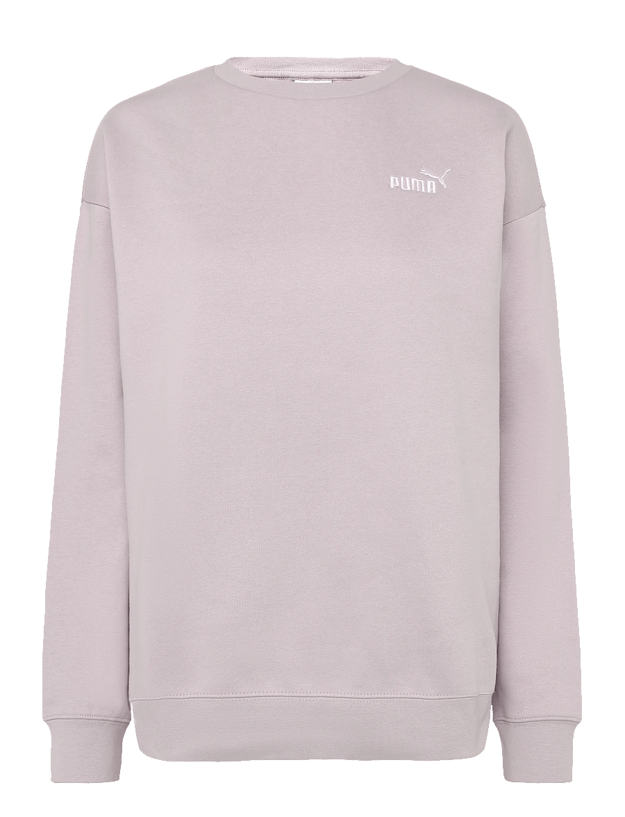 PUMA - ESS Small No. 1 Logo Relaxed Crew FL - tops - misty pink - 0