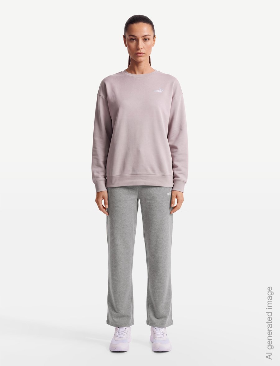 PUMA - ESS Small No. 1 Logo Relaxed Crew FL - sweatshirts - misty pink - 0