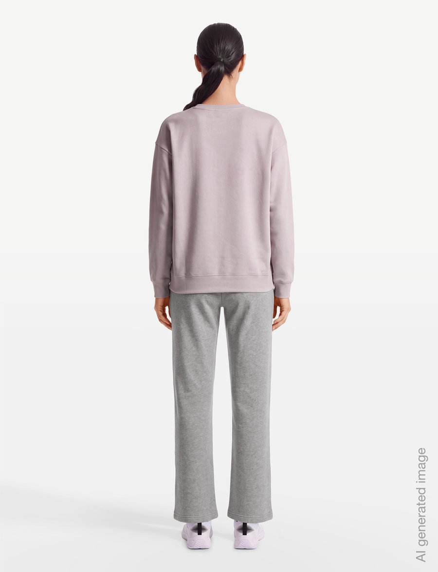 PUMA - ESS Small No. 1 Logo Relaxed Crew FL - sweatshirts - misty pink - 4
