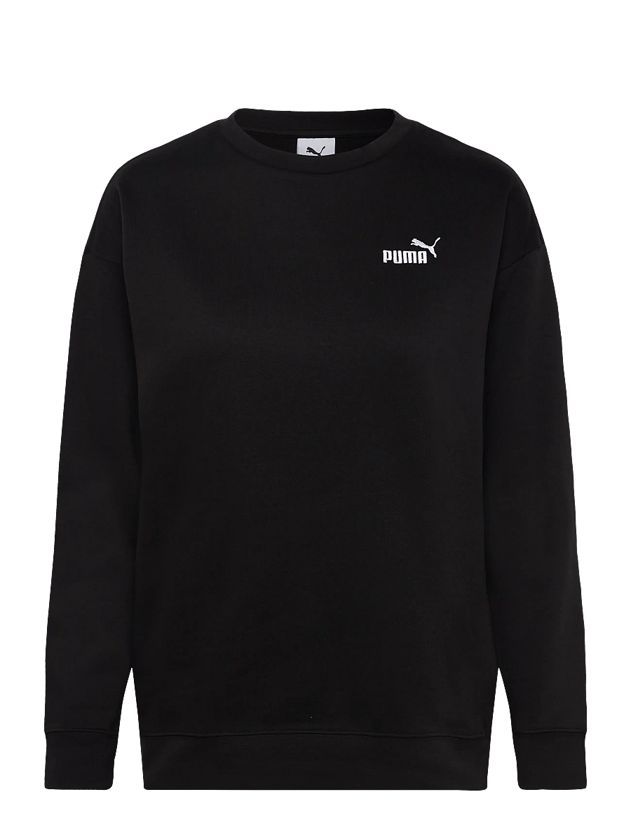 PUMA - ESS Small No. 1 Logo Relaxed Crew FL - dressipluusid ja pusad - puma black - 0