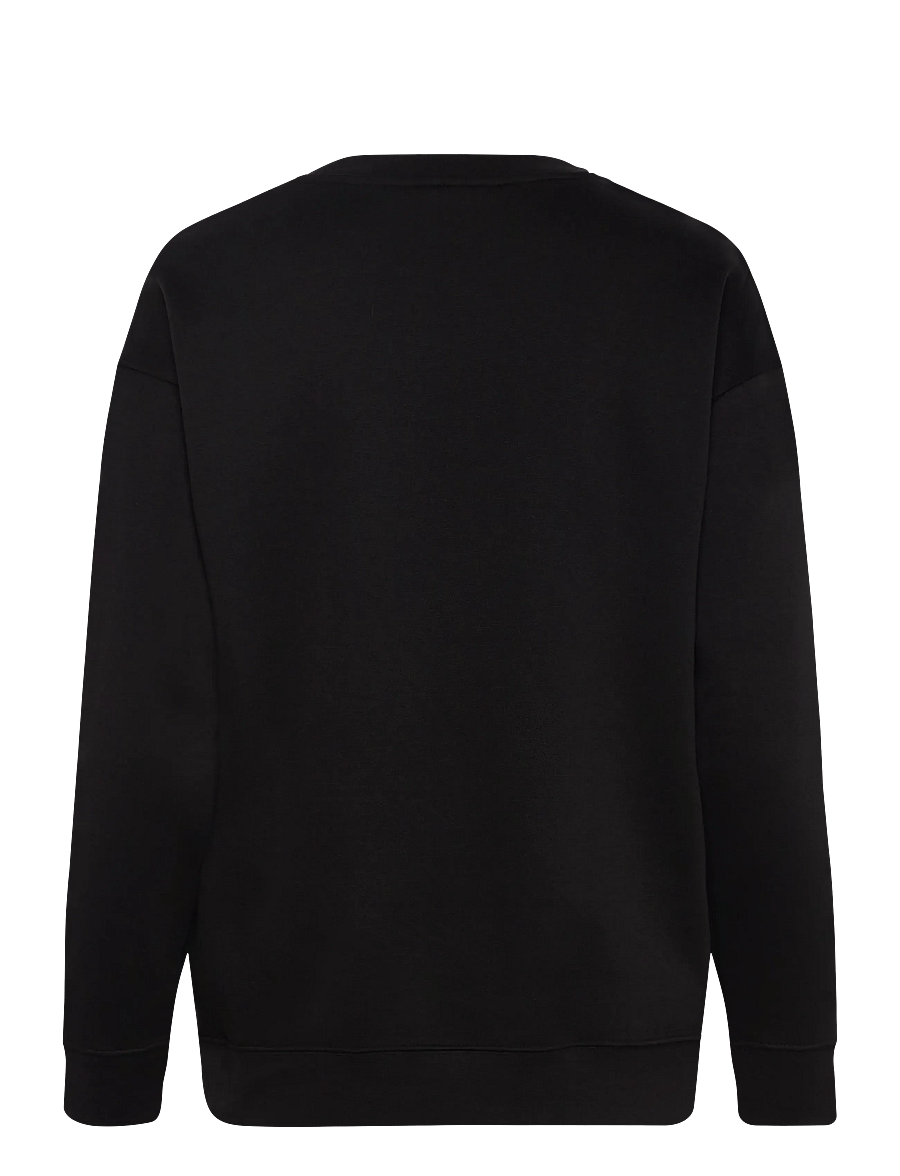 PUMA - ESS Small No. 1 Logo Relaxed Crew FL - dressipluusid ja pusad - puma black - 1