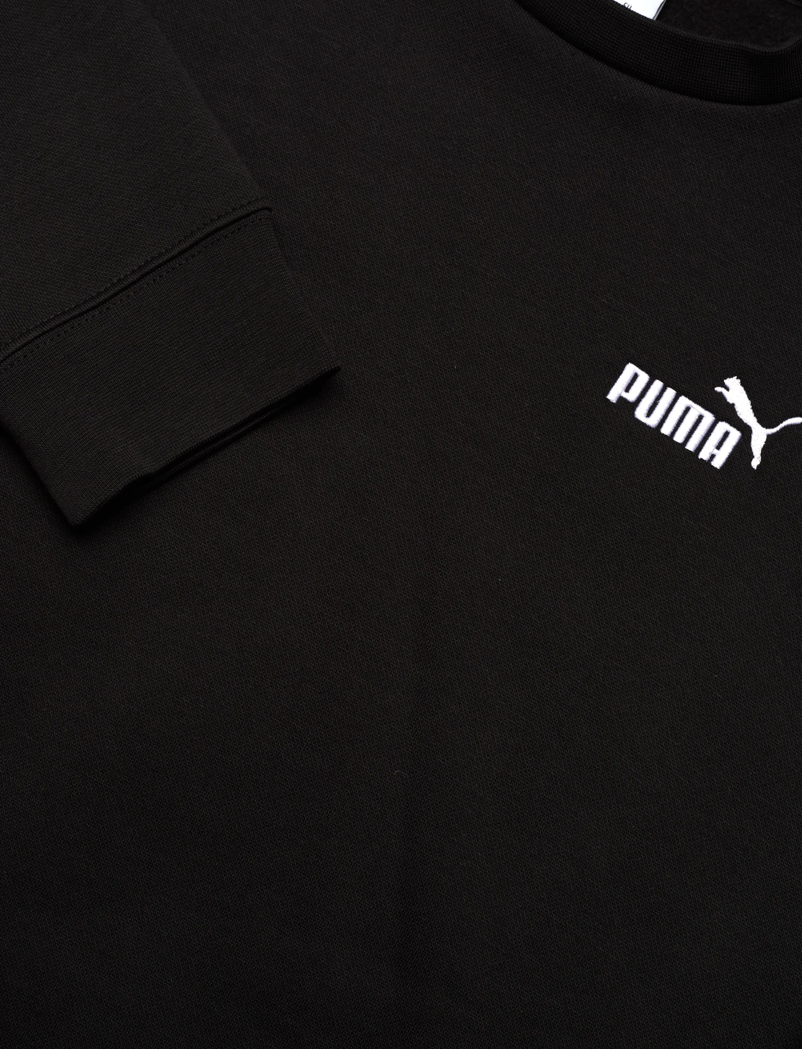 PUMA - ESS Small No. 1 Logo Relaxed Crew FL - megztiniai ir džemperiai - puma black - 2