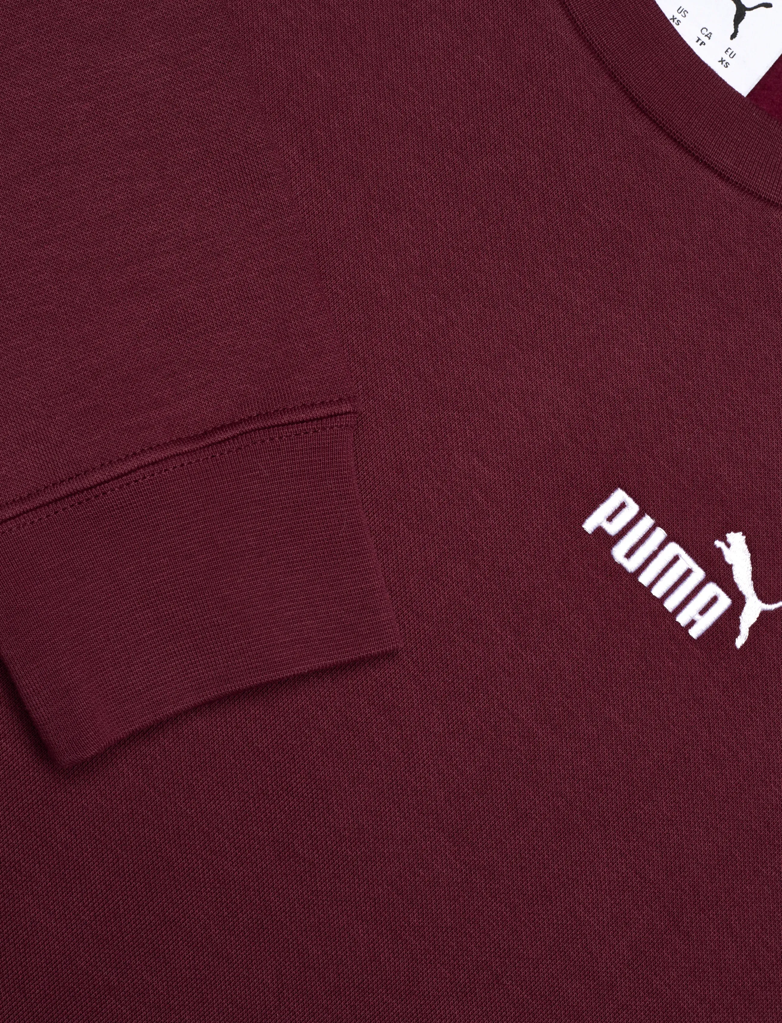 PUMA - ESS Small No. 1 Logo Relaxed Crew FL - tops - ruby shimmer - 2