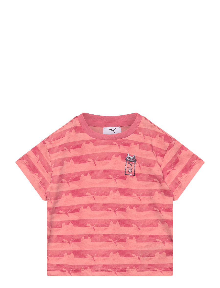 PUMA - PUMA X GABBY S DOLLHOUSE Relaxed AOP Tee - kortærmede t-shirts - wild pink - 0