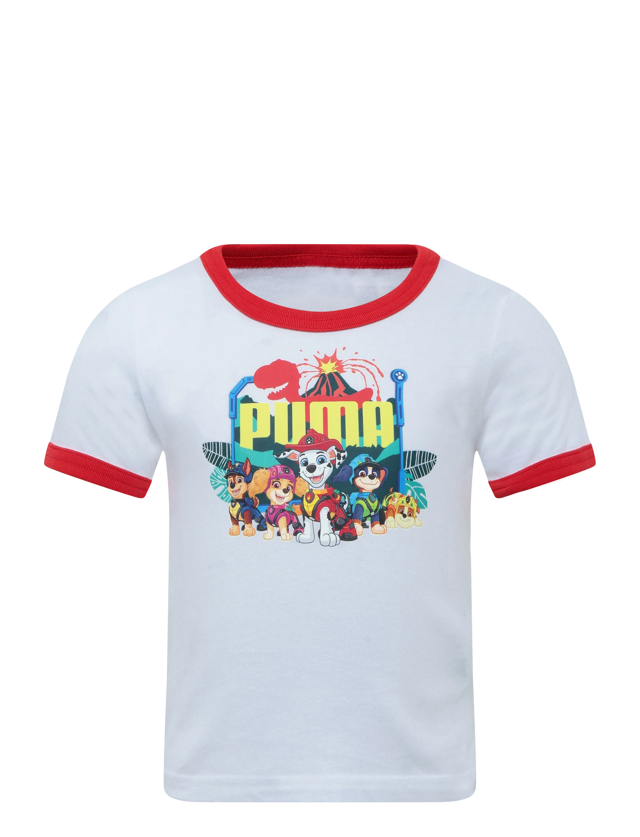 PUMA X Paw Patrol Ringer Tee, Børn, Børne Puma Paw Patrol Ringer T-Shirt, Hvid, Str: 104