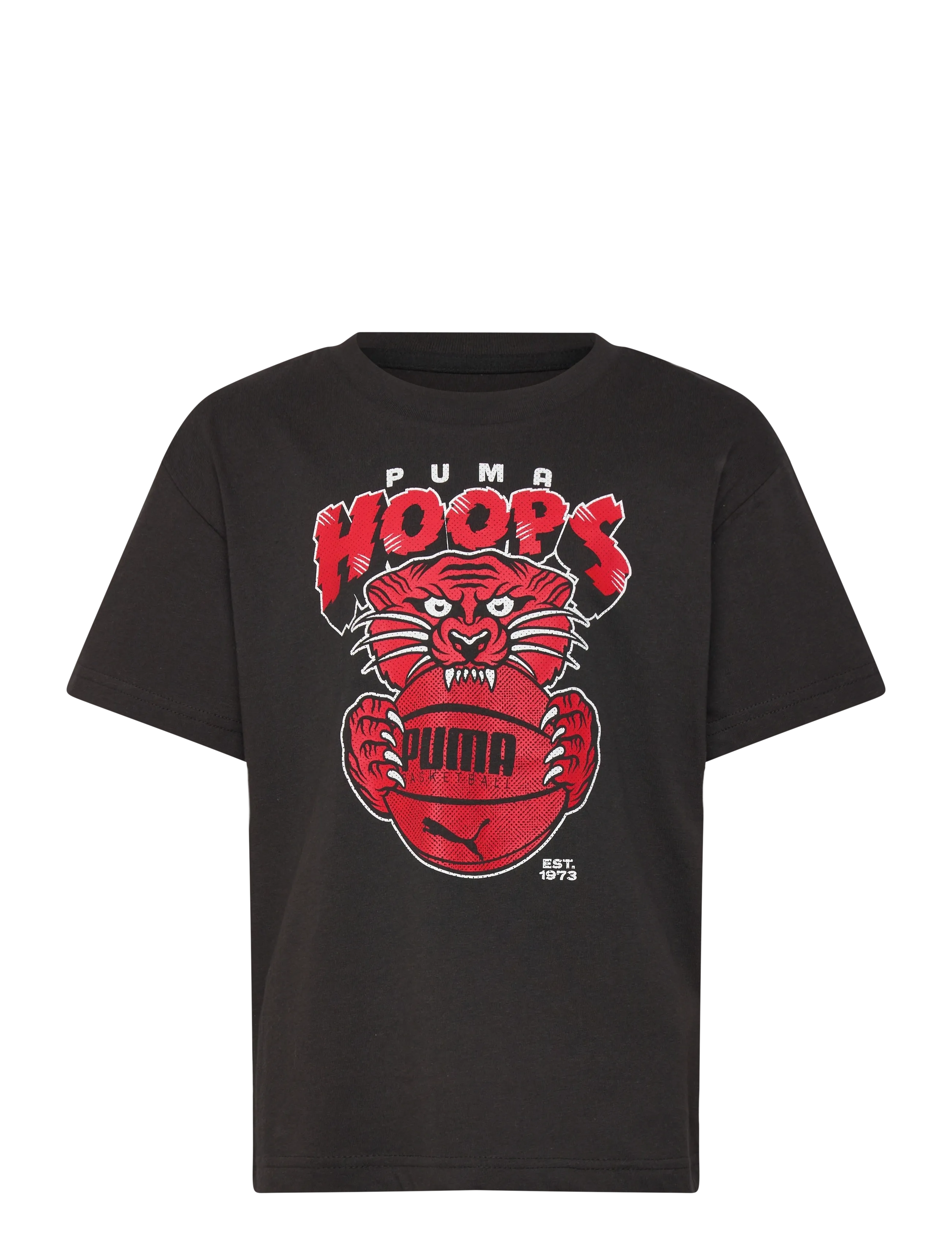 PUMA BASKETBALL FLAGRANT FOUL Relaxed Ball Tee B - Kids 98-134 - PUMA BLACK / multi