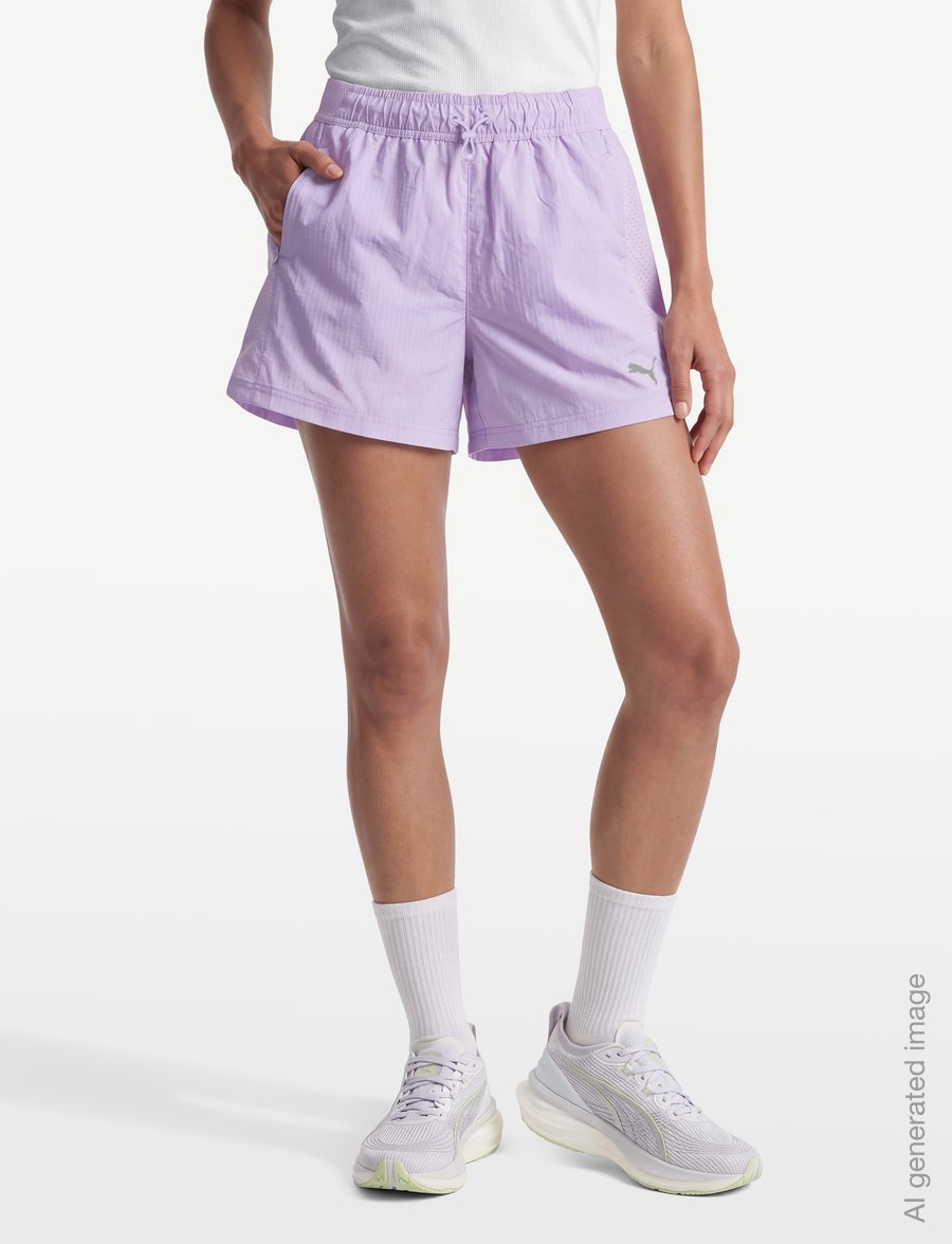 PUMA - RUN CULTURE COLLECTIVE T7 Woven Shorts 4" - trainingsshorts - light lavender - 3