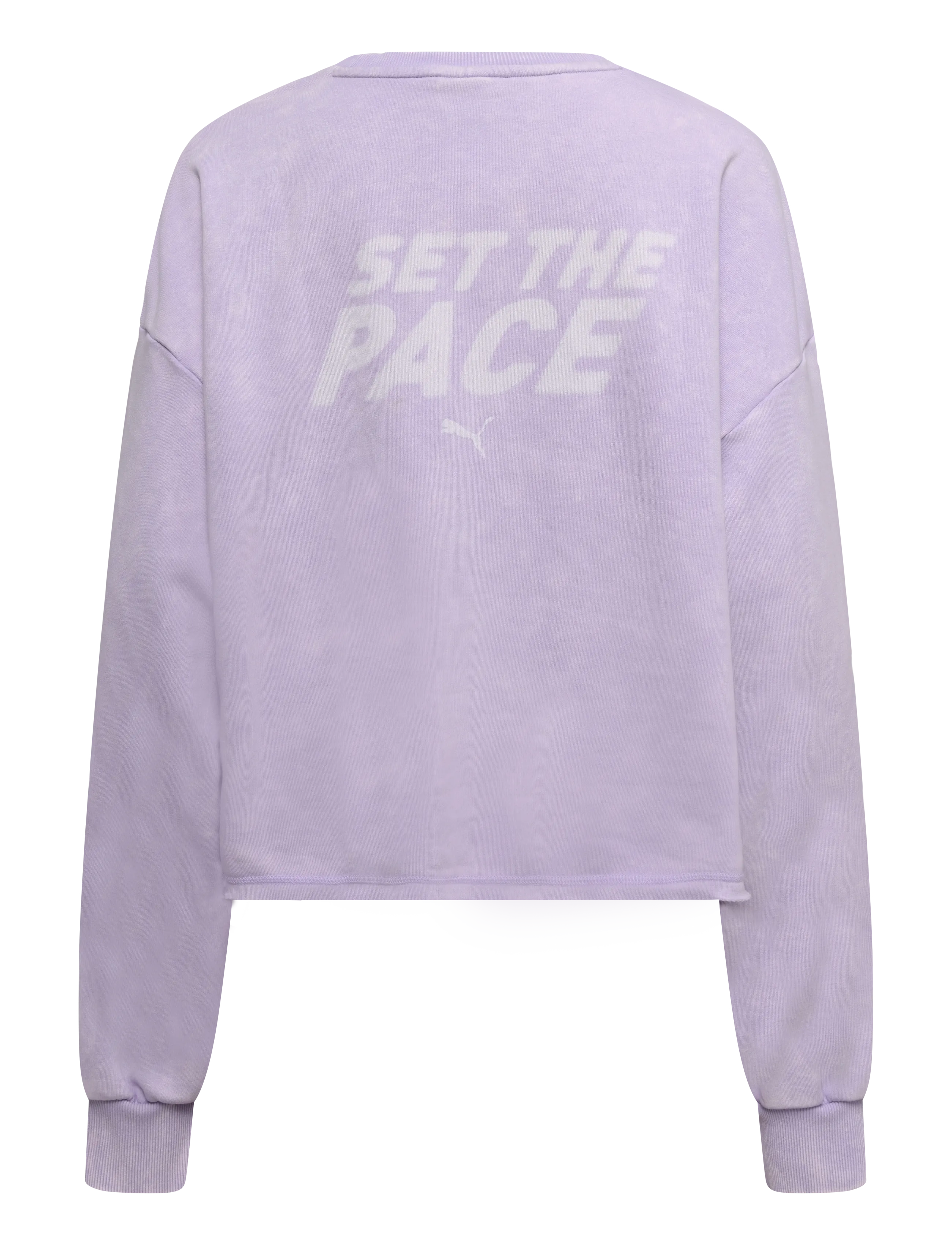 PUMA - RUN CULTURE COLLECTIVE Oversized Washed Graphic Crew TR - sweatshirts - light lavender - 1
